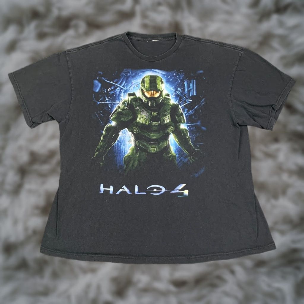 Vintage Halo 4 Video Game Xbox 360 Promo Shirt Xl Black Mens T Shirt Rare Hoodie, Sweatshirt | PodTeesHub.com