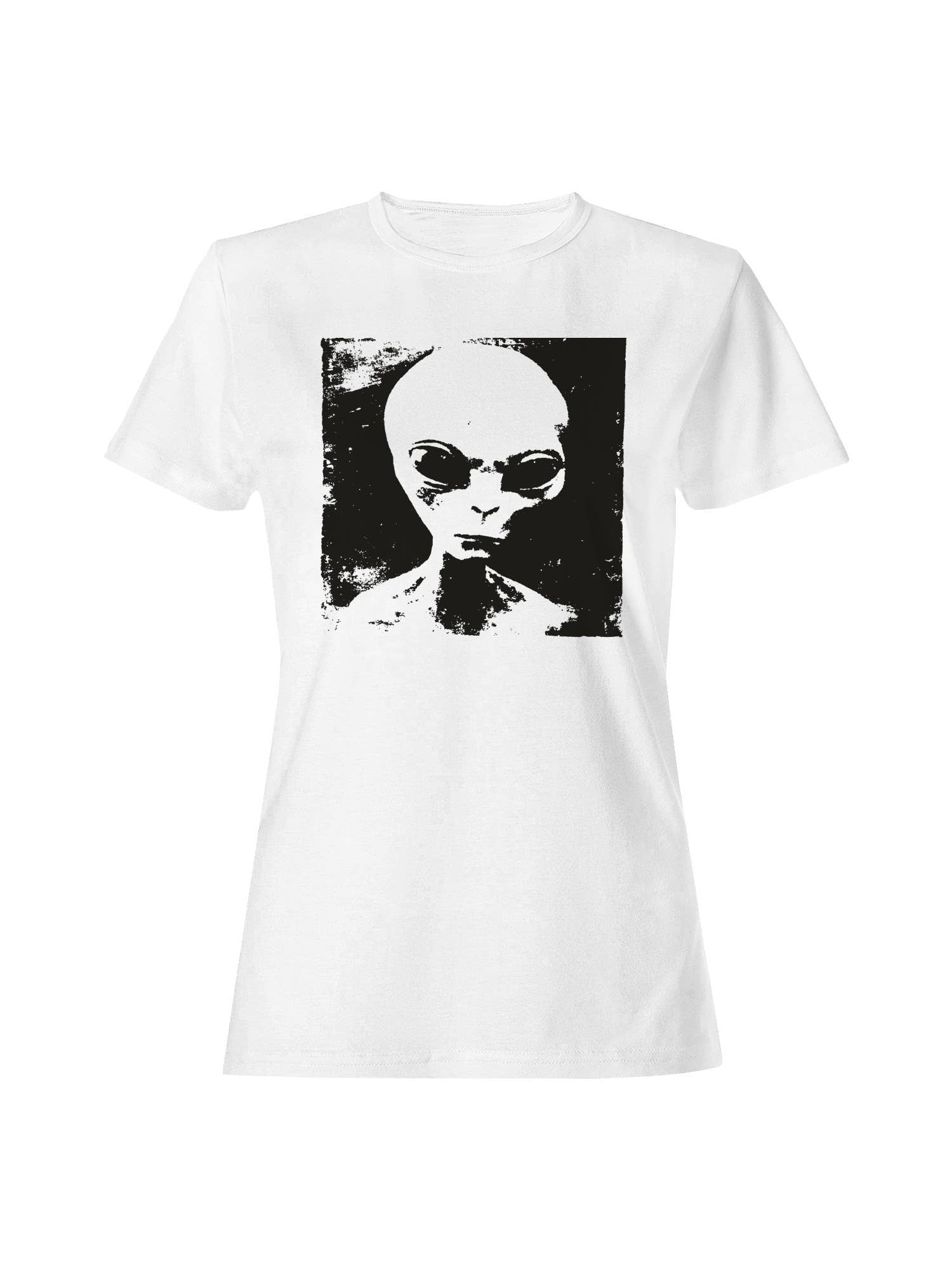 Mysterious Alien Grunge Artwork Women's T-Shirt Hoodie, Sweatshirt | PodTeesHub.com