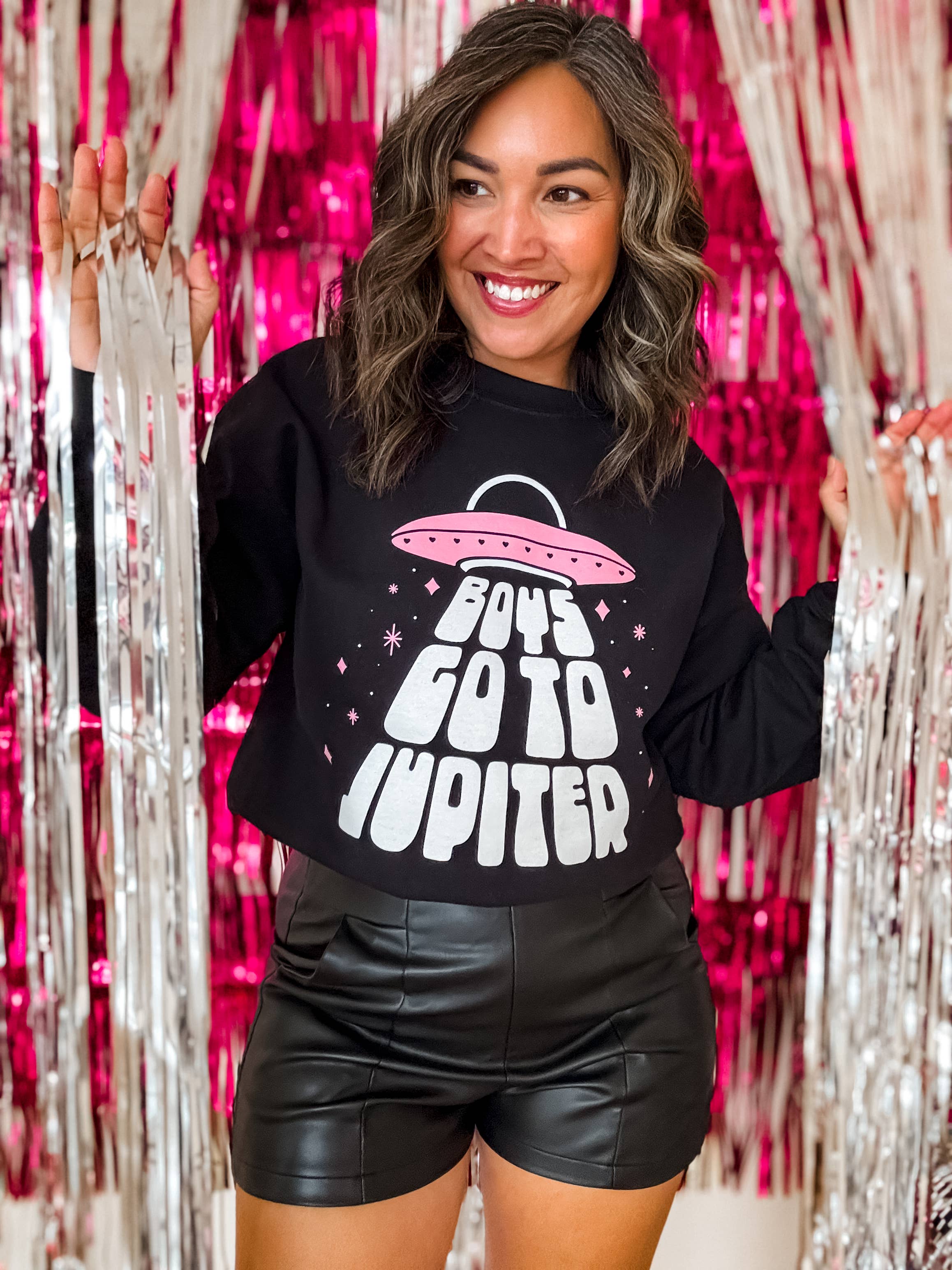 Jupiter Valentine's Crewneck Sweatshirt, Valentine Sweat T-Shirts, Hoodie | PodTeesHub.com