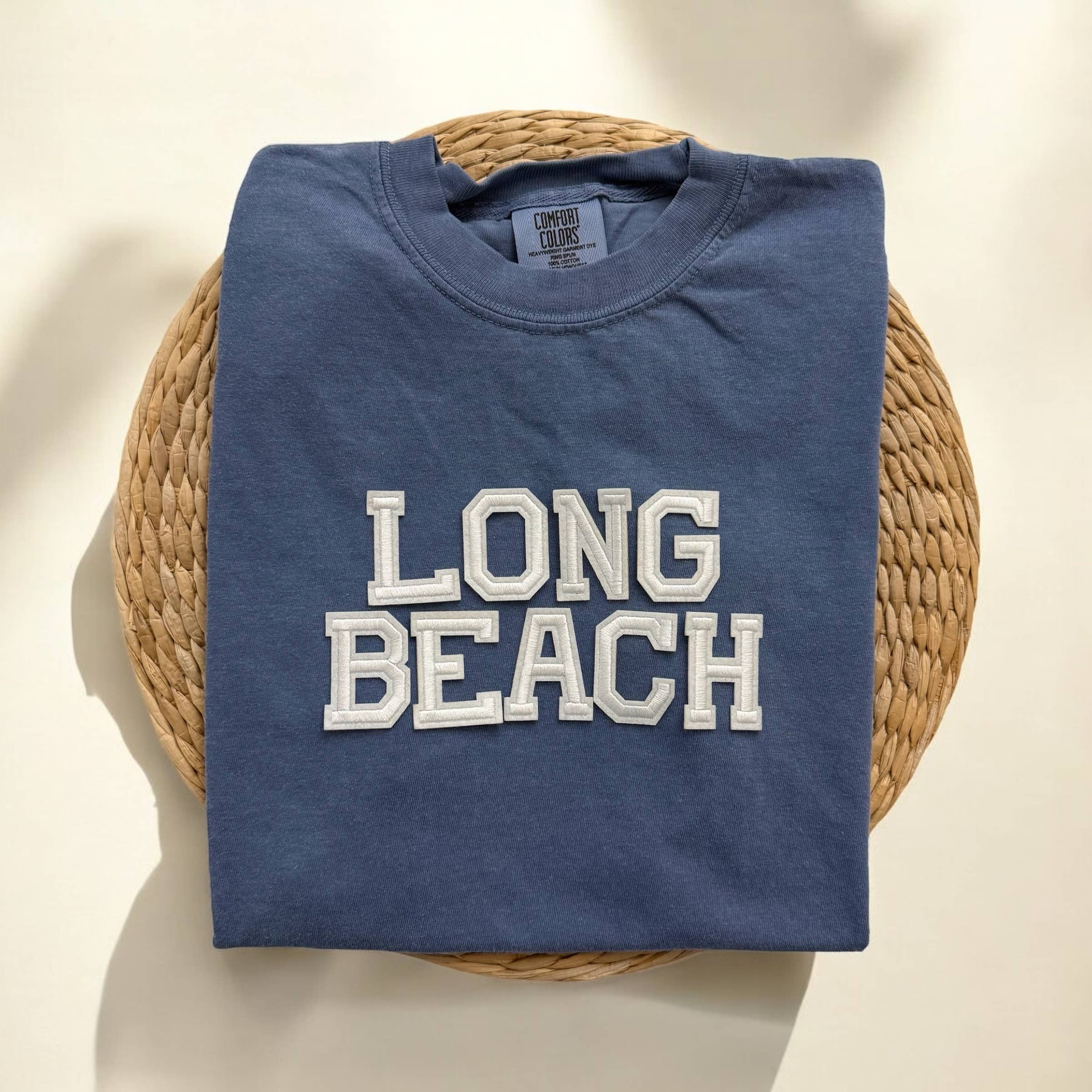 Comfort Colors Long Beach California Short Sleeve Shirt Hoodie, Sweatshirt | PodTeesHub.com