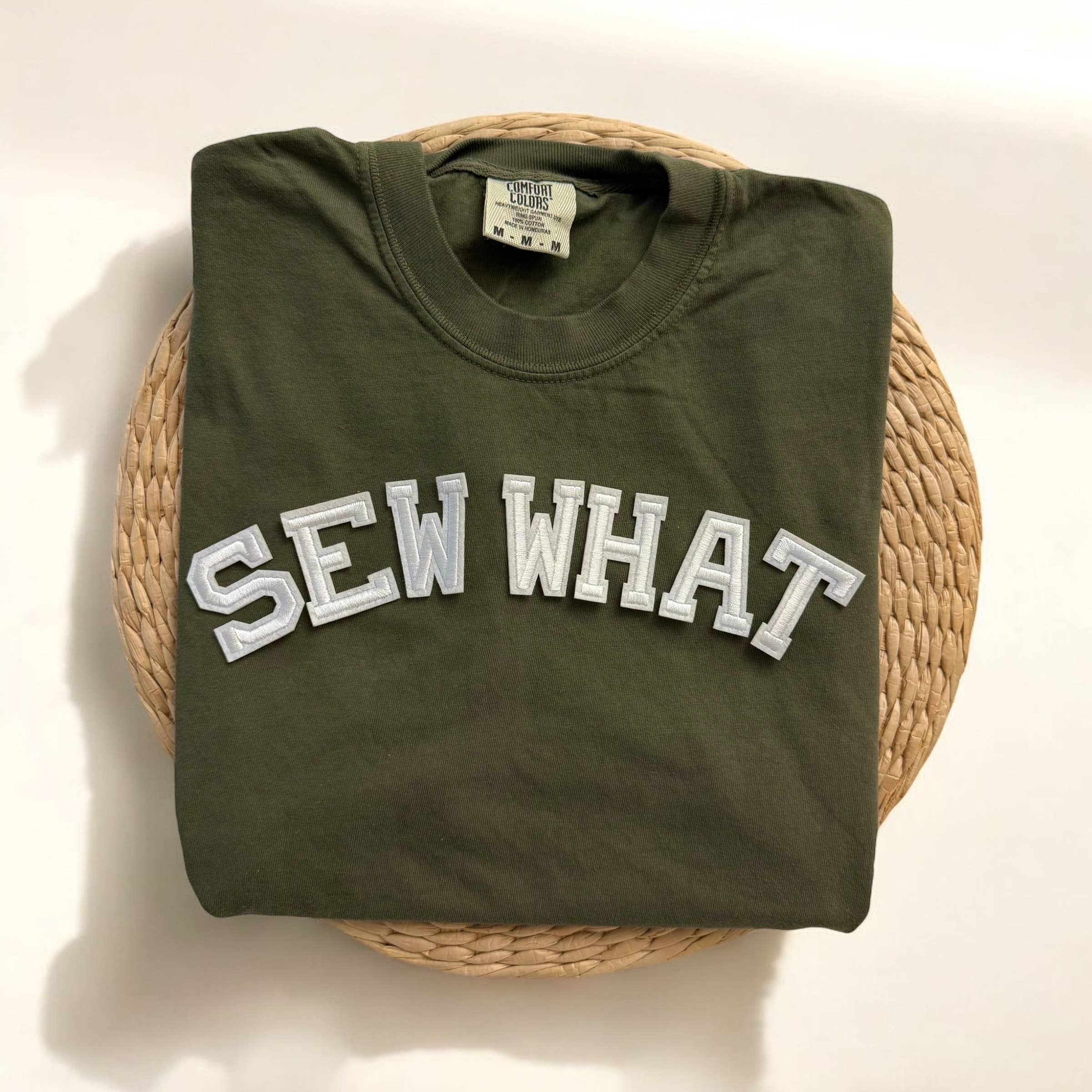 Sew What Comfort Colors Short Sleeve Shirt, Sewing Shirt Hoodie, Sweatshirt | PodTeesHub.com