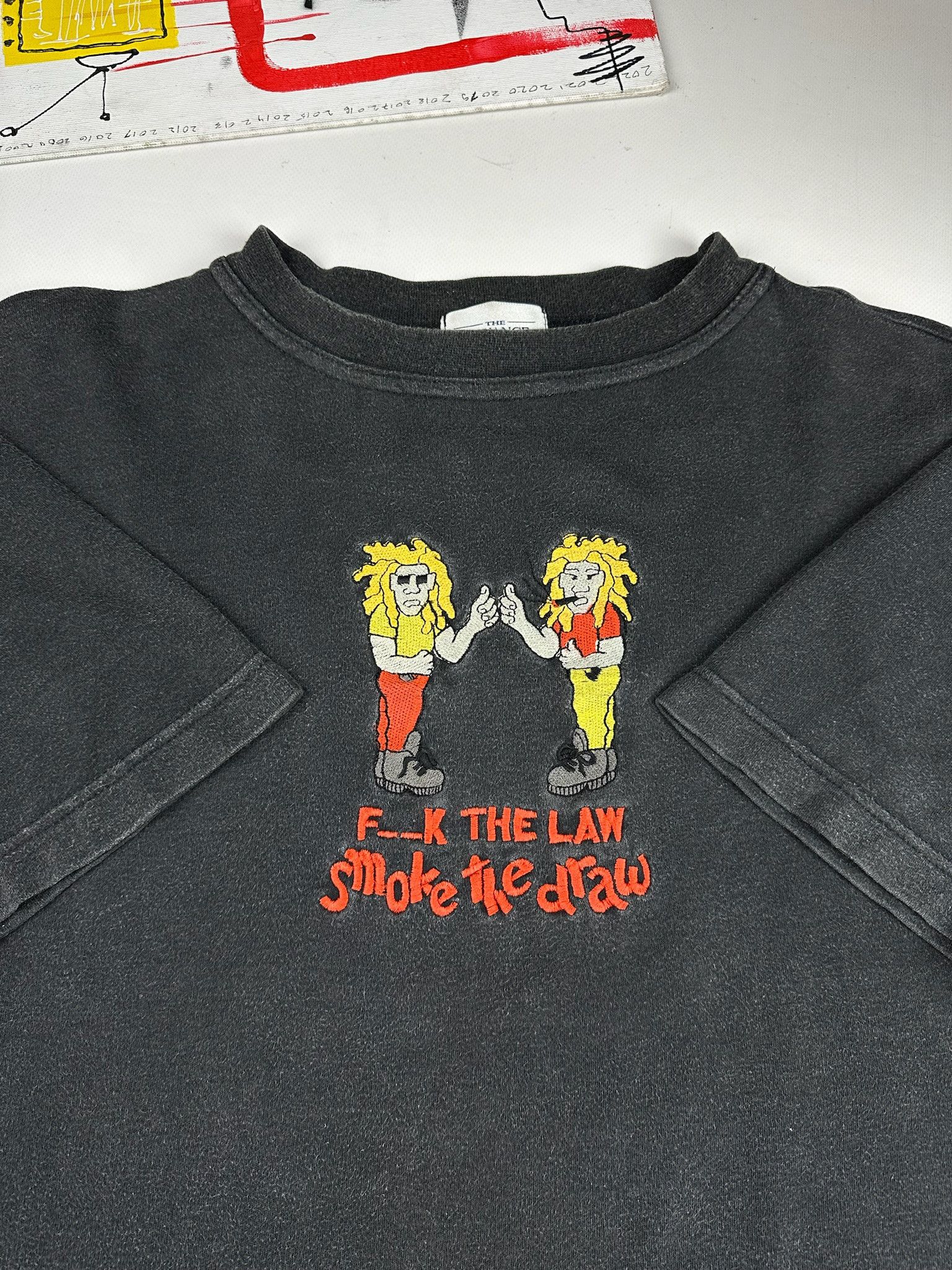 Band Tees Vintage Y2k Rasta Weed Logo Joint Drugs Boxy Tee 90s Hoodie, Sweatshirt | PodTeesHub.com
