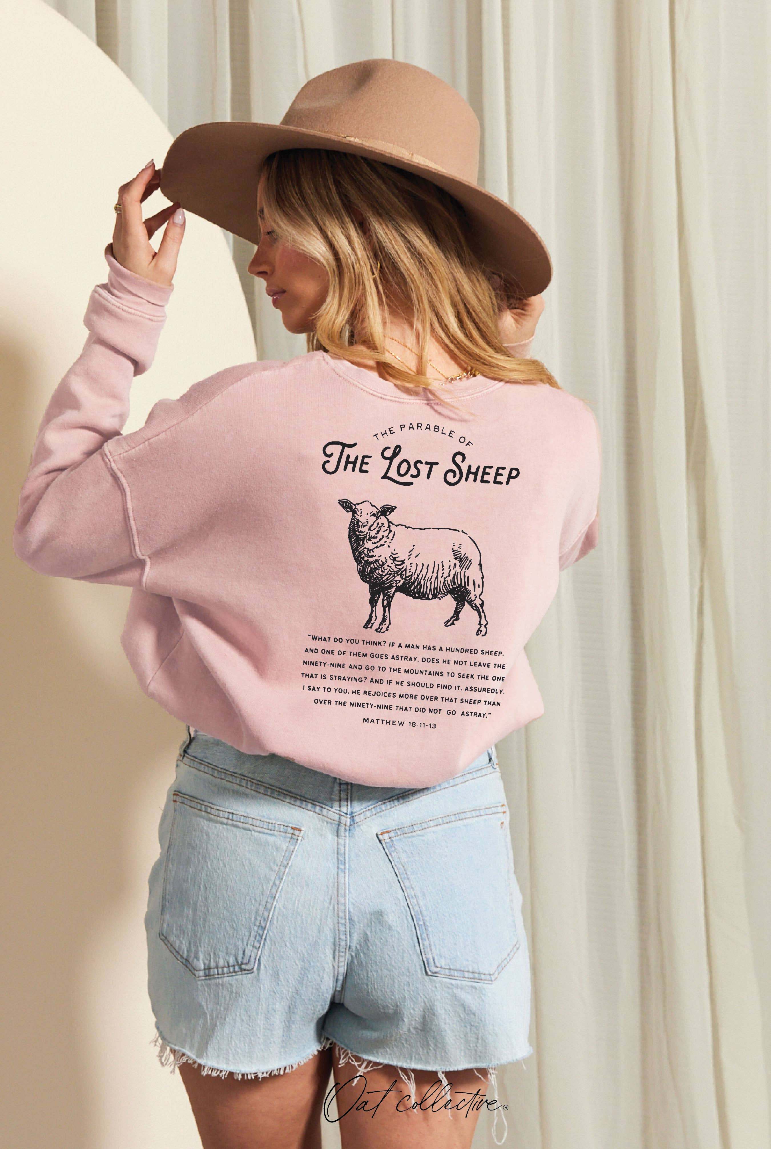 The Parable of the Lost Sheep  Mineral Graphic Sweatshirt T-Shirts, Hoodie | PodTeesHub.com