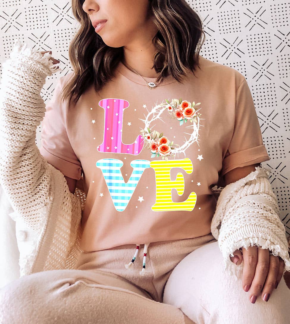 Love Crown - Religious Easter Jesus God Love Thorns T-Shirt Hoodie, Sweatshirt | PodTeesHub.com