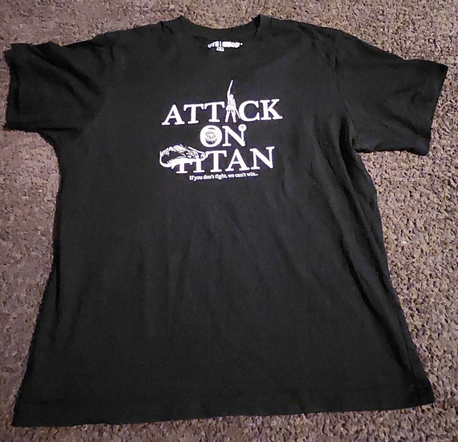 Uniqlo Ut Archive Japan Shirt Anime Attack On Titan Size M Hoodie, Sweatshirt | PodTeesHub.com
