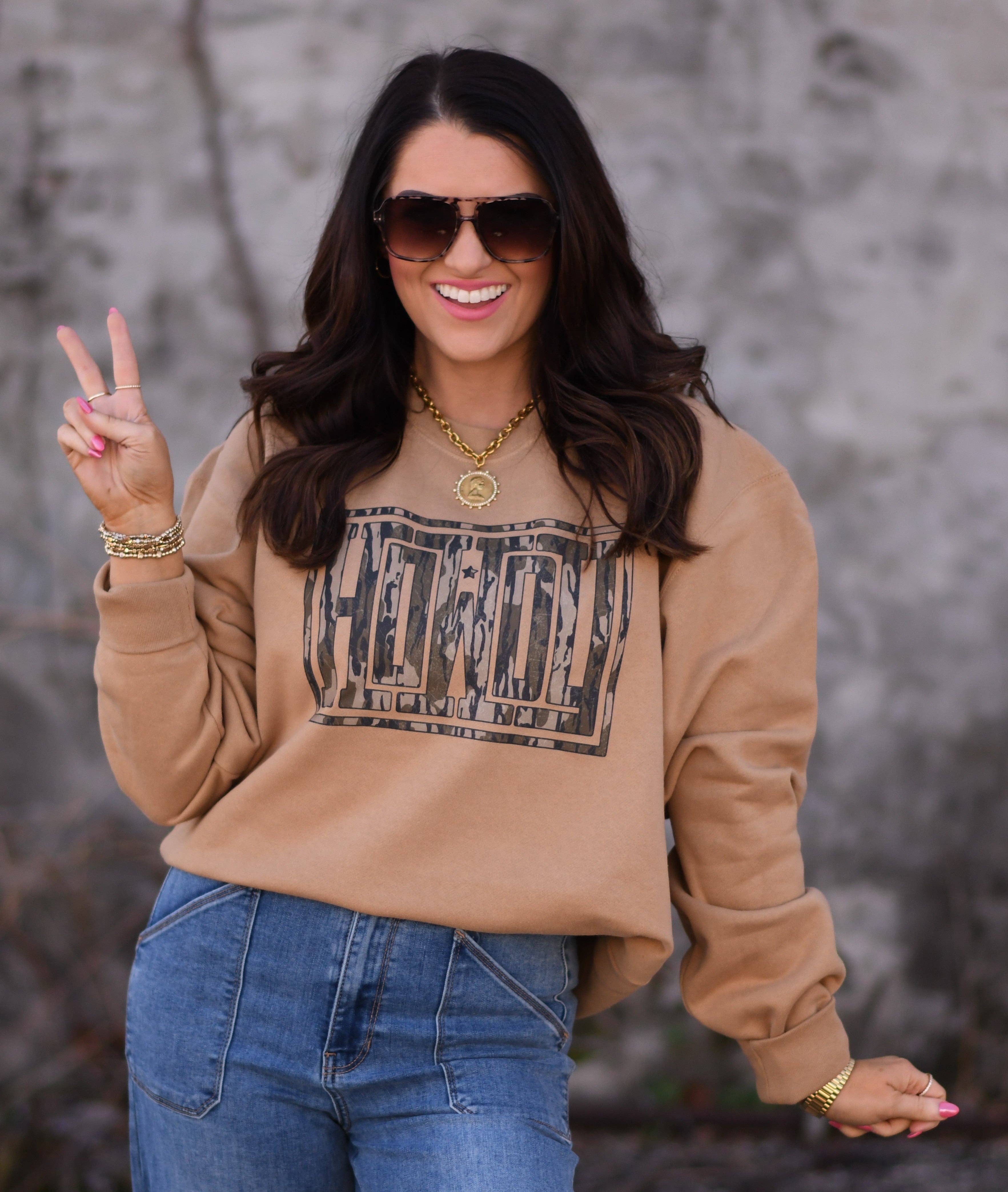 Howdy Camo Sweatshirt T-Shirts, Hoodie | PodTeesHub.com