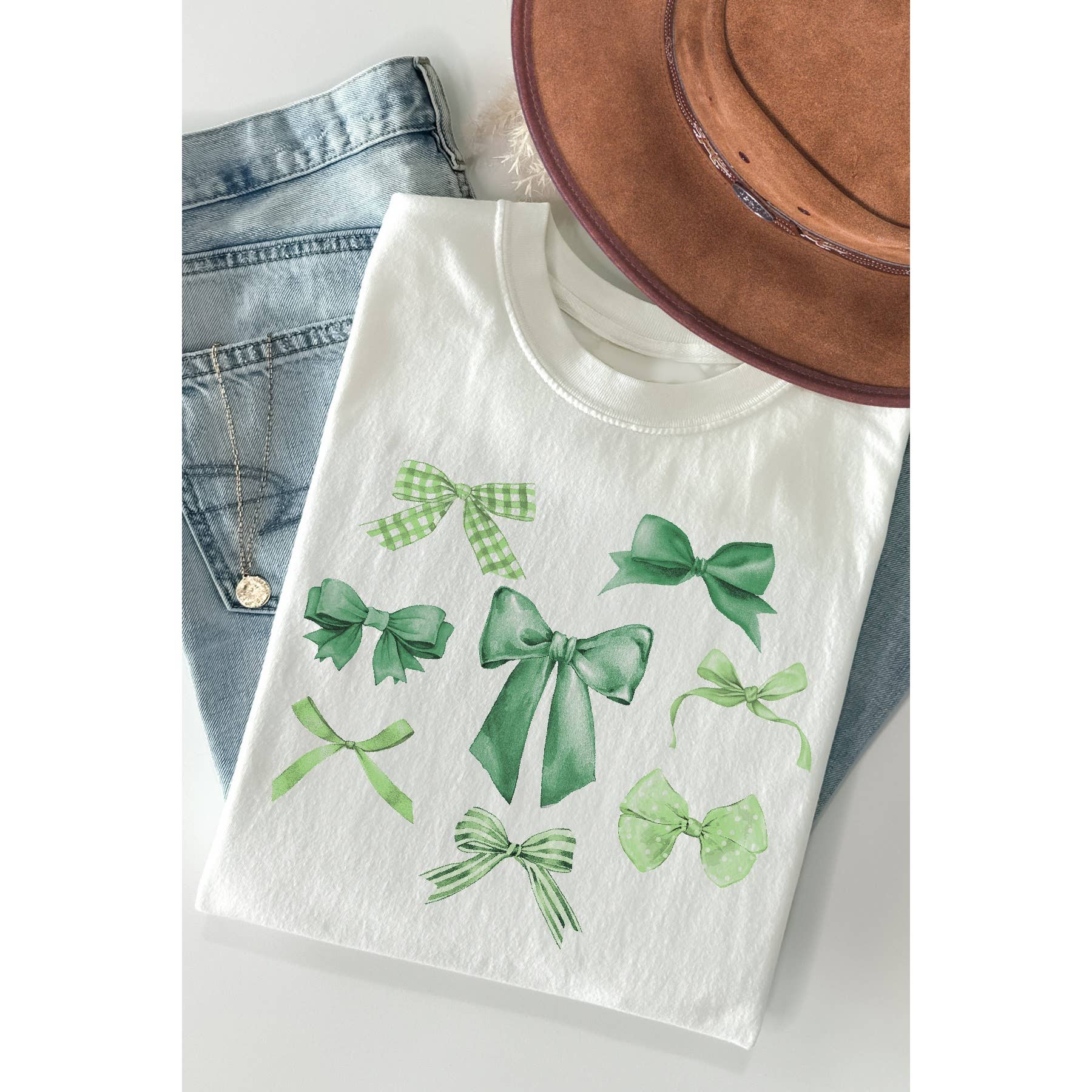 Saint Patricks Ribbon Bows Short Sleeve T Shirt Hoodie, Sweatshirt | PodTeesHub.com