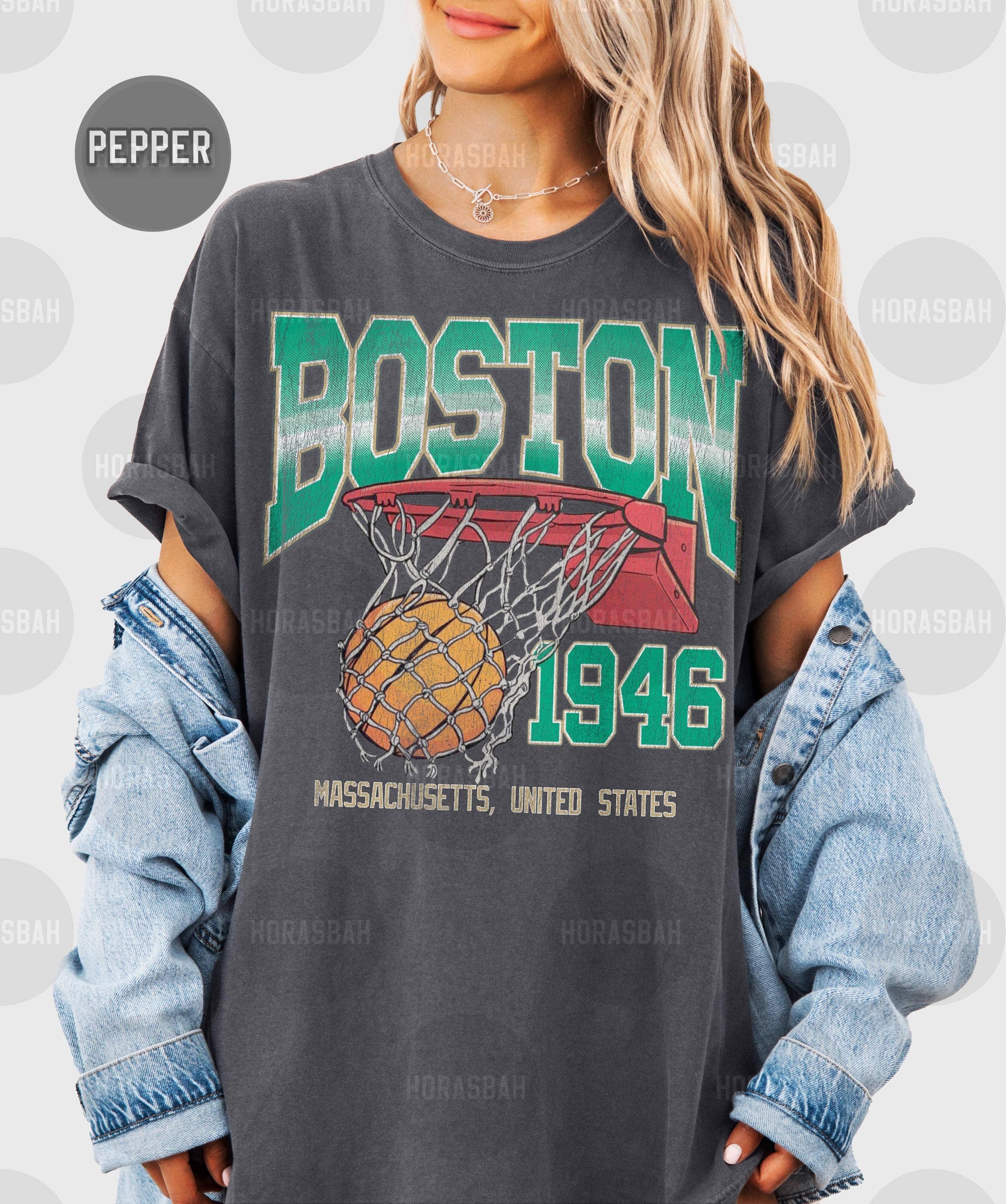 Vintage Boston Basketball Shirt 90s Graphic Tee & Sweatshirt Hoodie | PodTeesHub.com