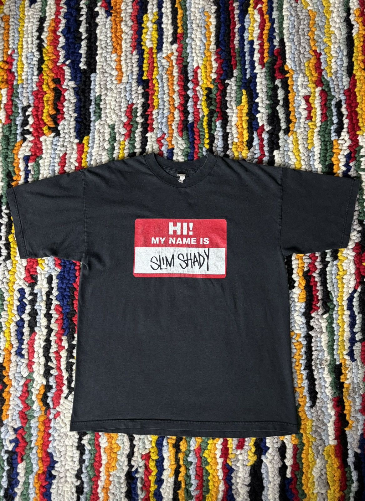 Rap Tees Vintage Eminem Rap Tee 90s Hi My Name Is Slim Shady Hoodie, Sweatshirt | PodTeesHub.com