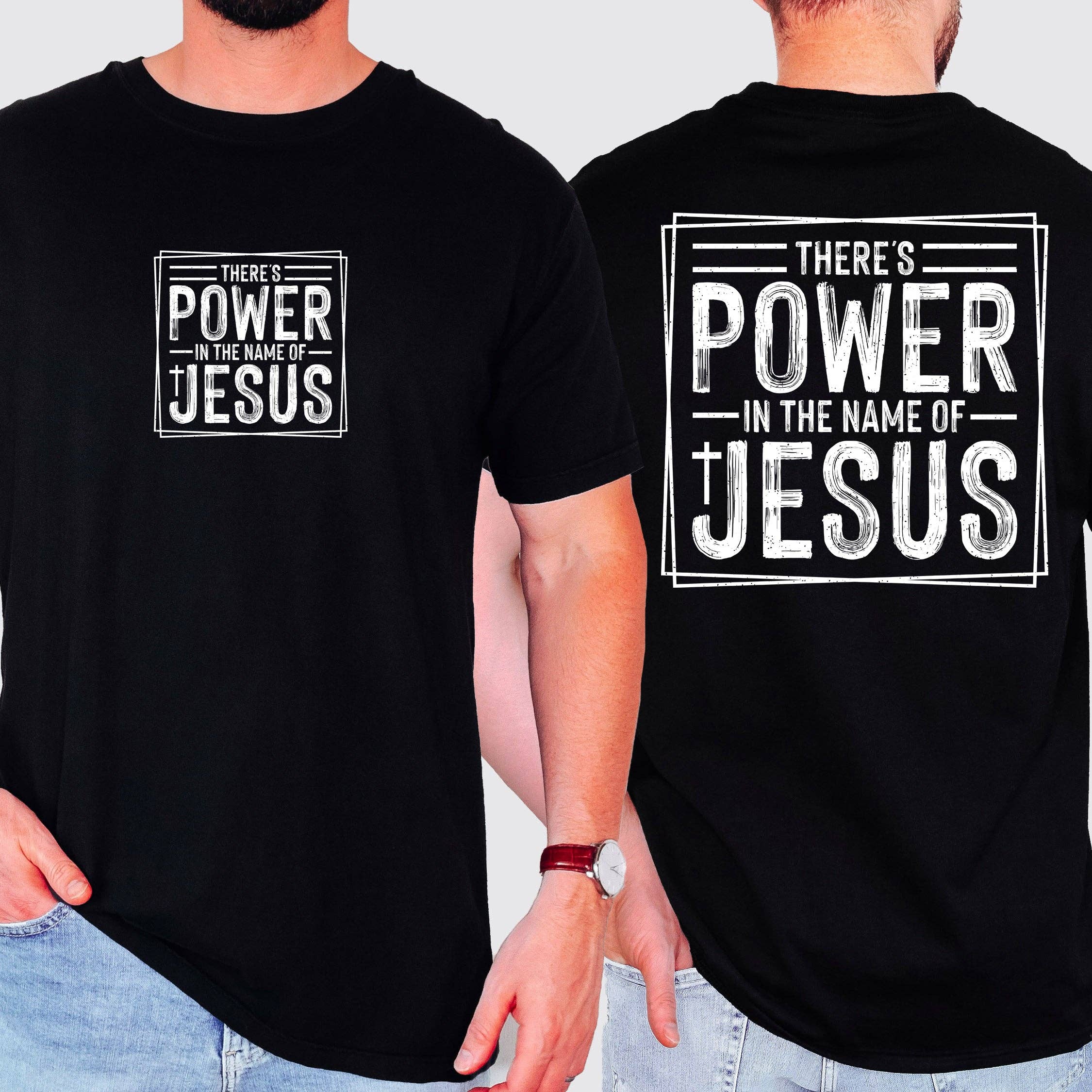 There's Power in the Name of Jesus, Christian Gospel Tshirt Hoodie, Sweatshirt | PodTeesHub.com