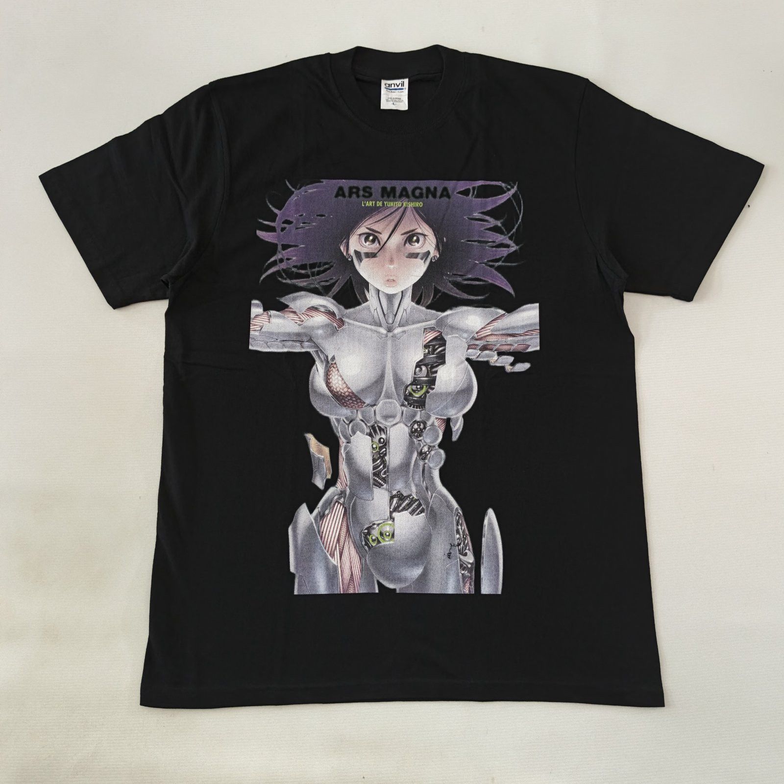 Anime Alita Battle Angel Gunnm Black Tshirt Anvil Size L Hoodie, Sweatshirt | PodTeesHub.com