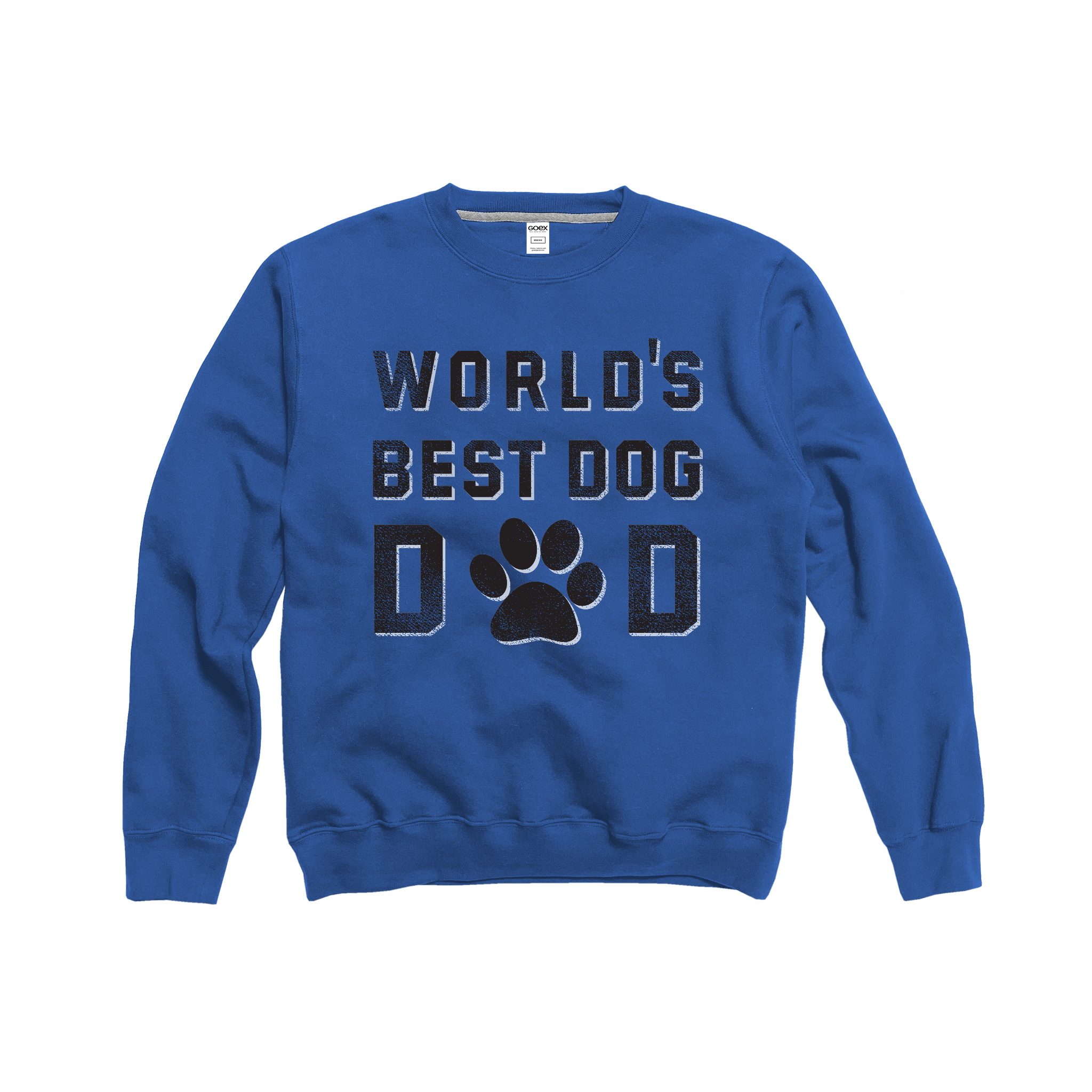 Best Dog Dad - Royal Crewneck Sweatshirt - 12pk Asst T-Shirts, Hoodie | PodTeesHub.com