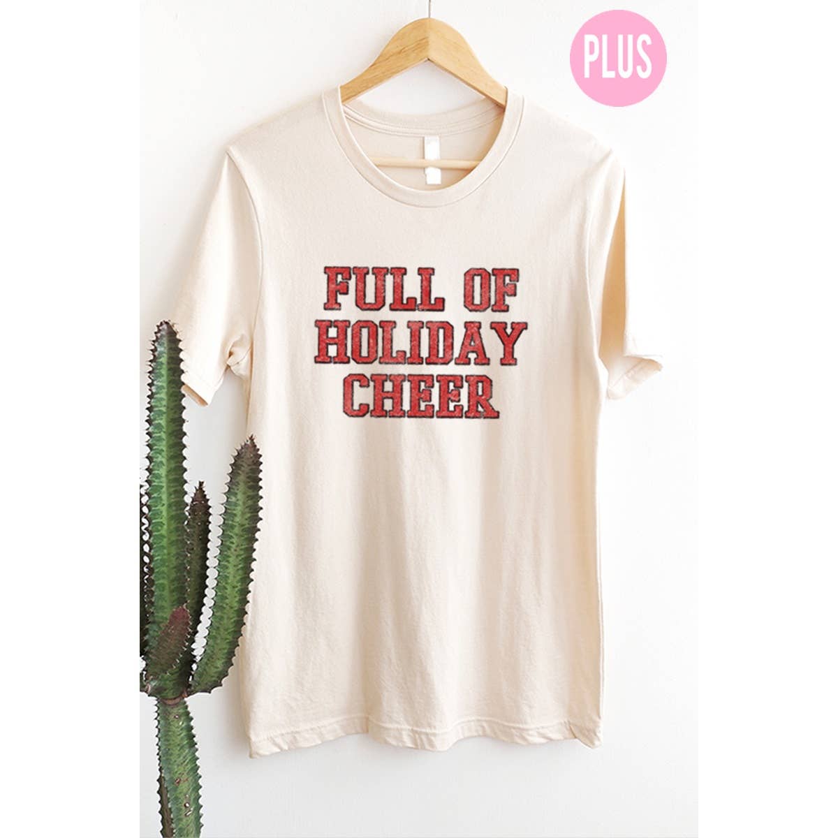 Full of Holiday Cheer   Vintage Graphic Tee   Plus Hoodie, Sweatshirt | PodTeesHub.com