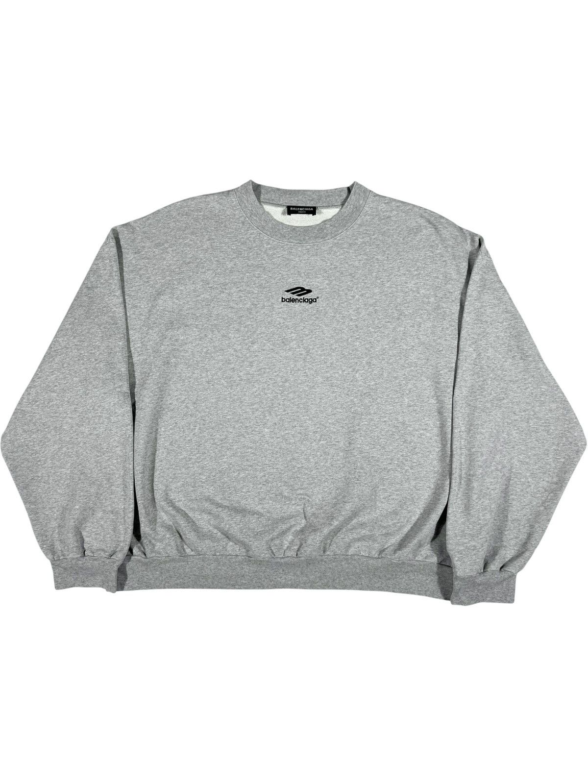 Balenciaga Embroidered 3b Logo Crewneck Sweatshirt In Brushed Terry T-Shirts, Hoodie | PodTeesHub.com