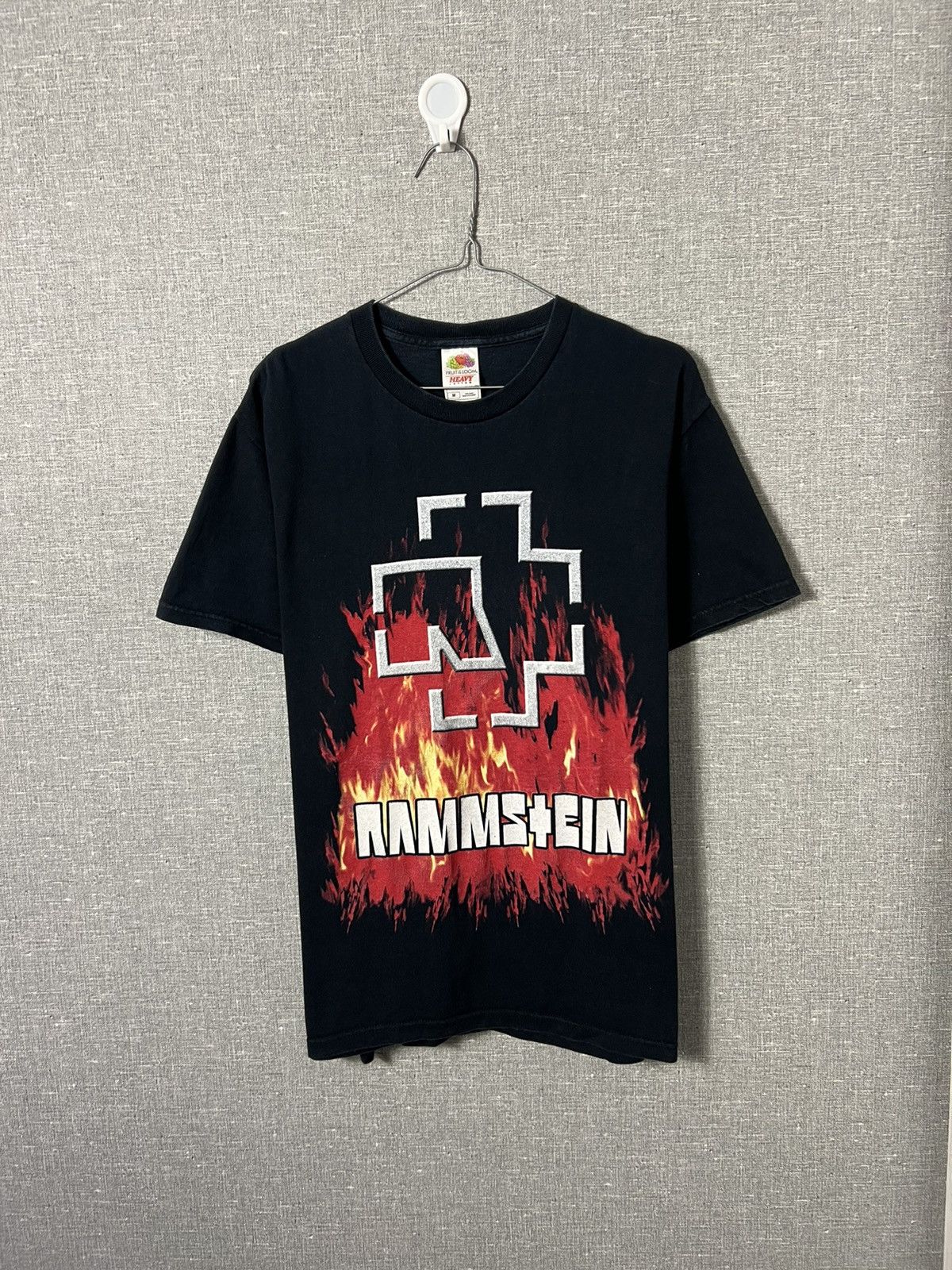 Band Tees Vintage Rare Rammstein Flame Big Logo Band T Shirt Rock Tee Hoodie, Sweatshirt | PodTeesHub.com