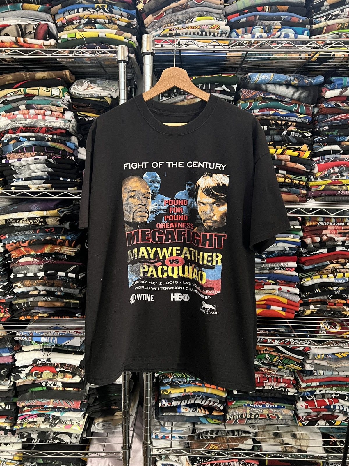 Rap Tees 2015 Mayweather Vs Pacquiao Boxing Fight Promo Tee Hoodie, Sweatshirt | PodTeesHub.com