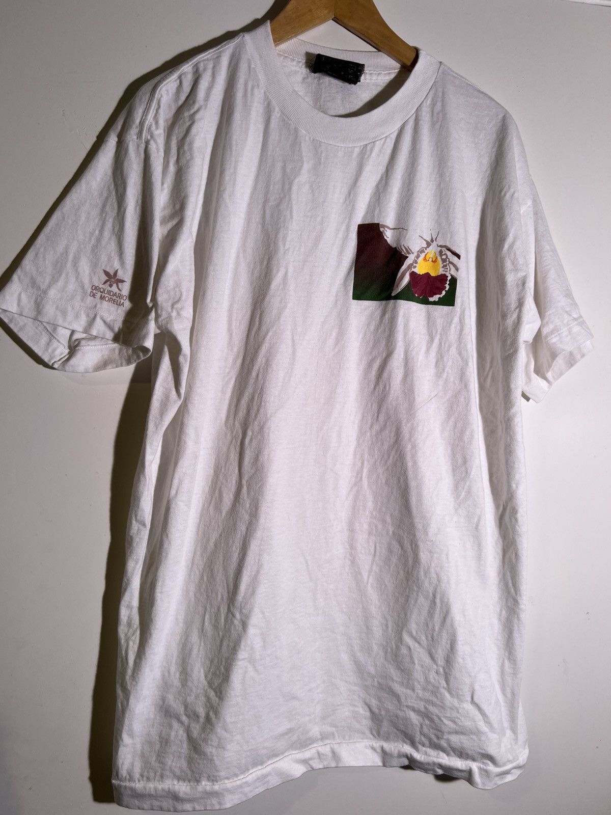 Vintage 90 S Vtg Vintage Orquidario De Morella Flower Retro T Shirt Hoodie, Sweatshirt | PodTeesHub.com