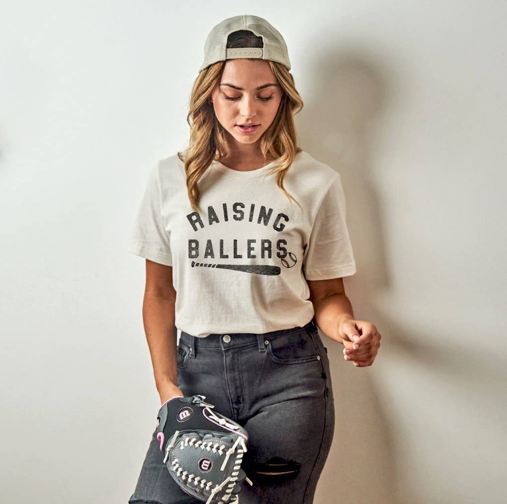 Raising Ballers Graphic T-Shirt - Oat Collective Design Hoodie, Sweatshirt | PodTeesHub.com