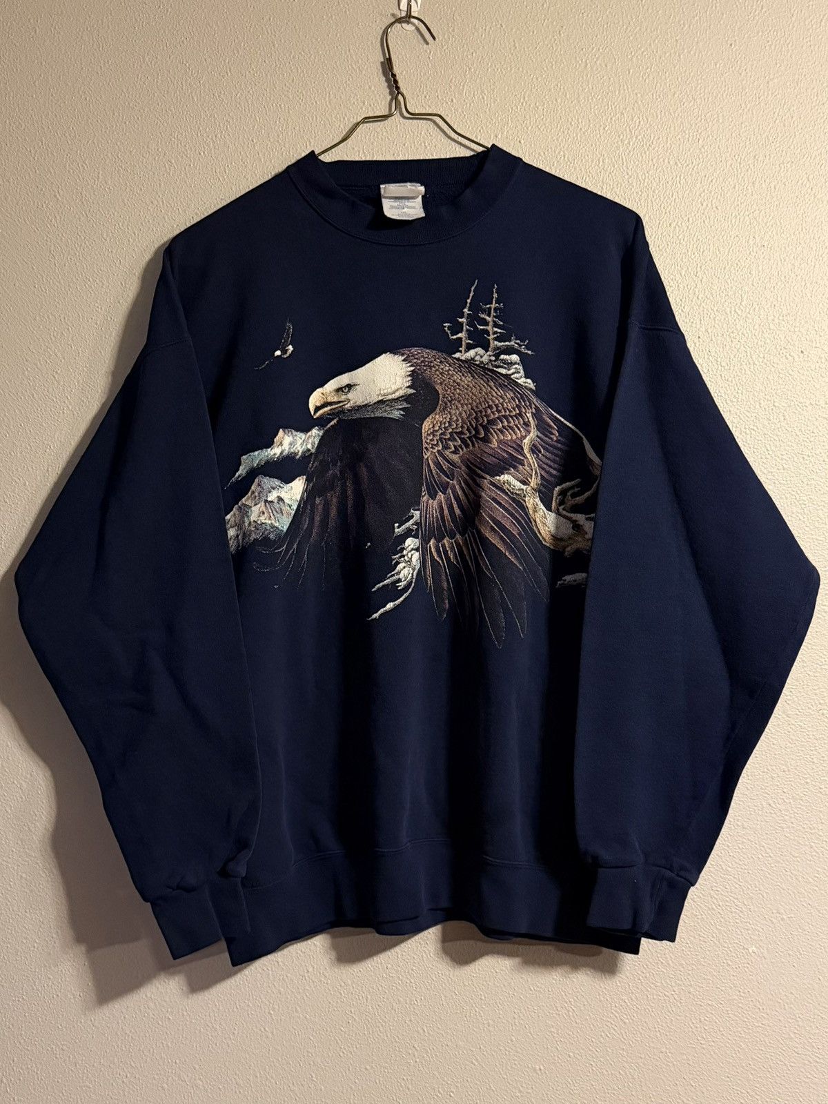 Vintage Vtg 90s Bald Eagle Nature Crewneck Xxl T-Shirts, Hoodie, Sweatshirt | PodTeesHub.com