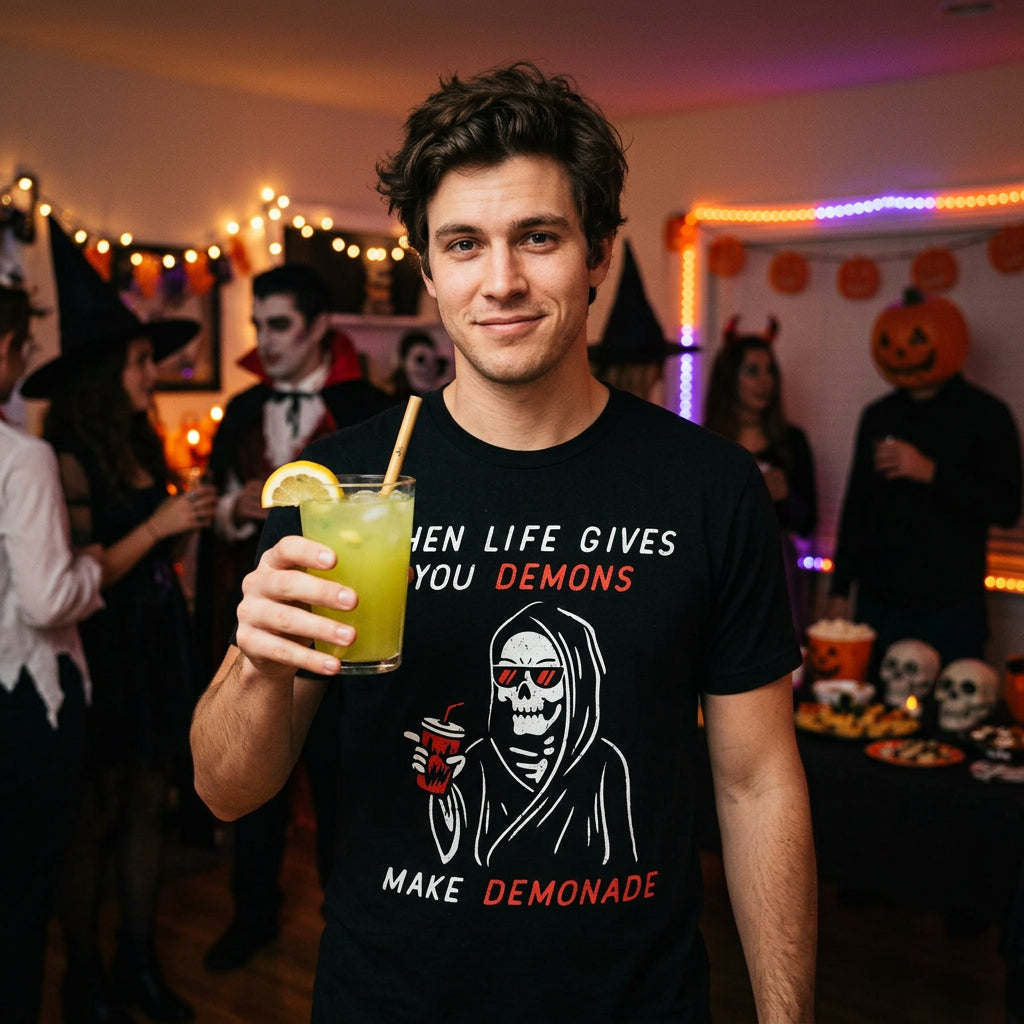 When Life Gives You Demons Men's T Shirt