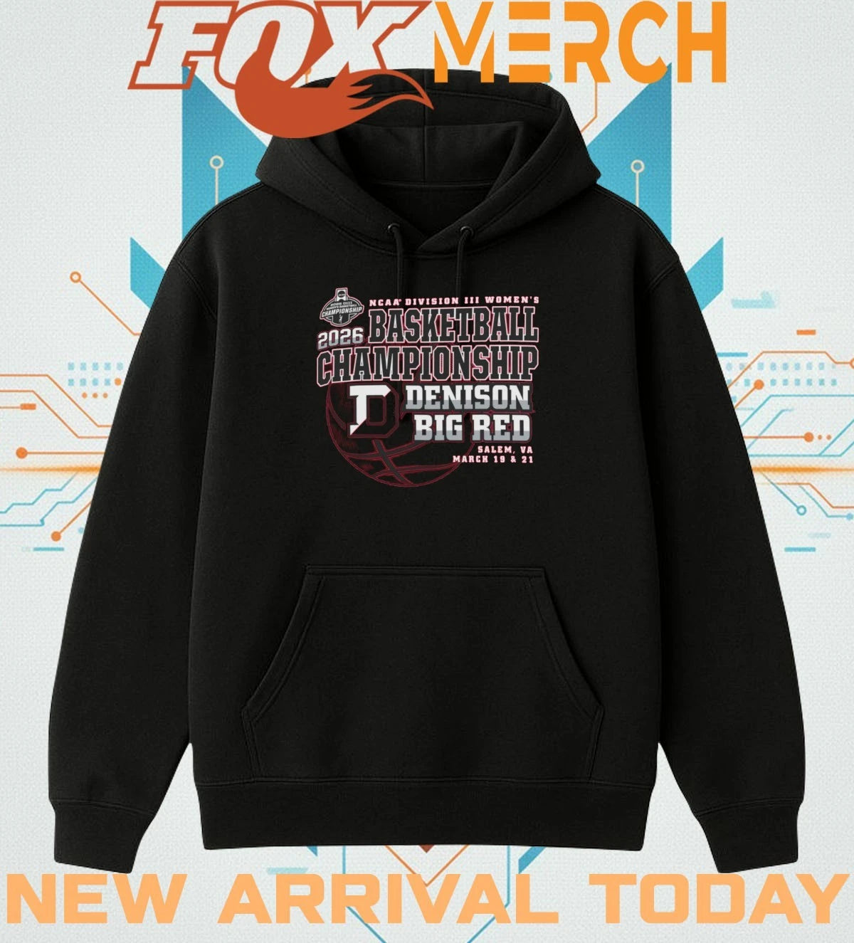 Denison Big Red 2026 NCAA Division III Women’s Basketball Championship Salem, VA march 19 &amp; 21 shirt