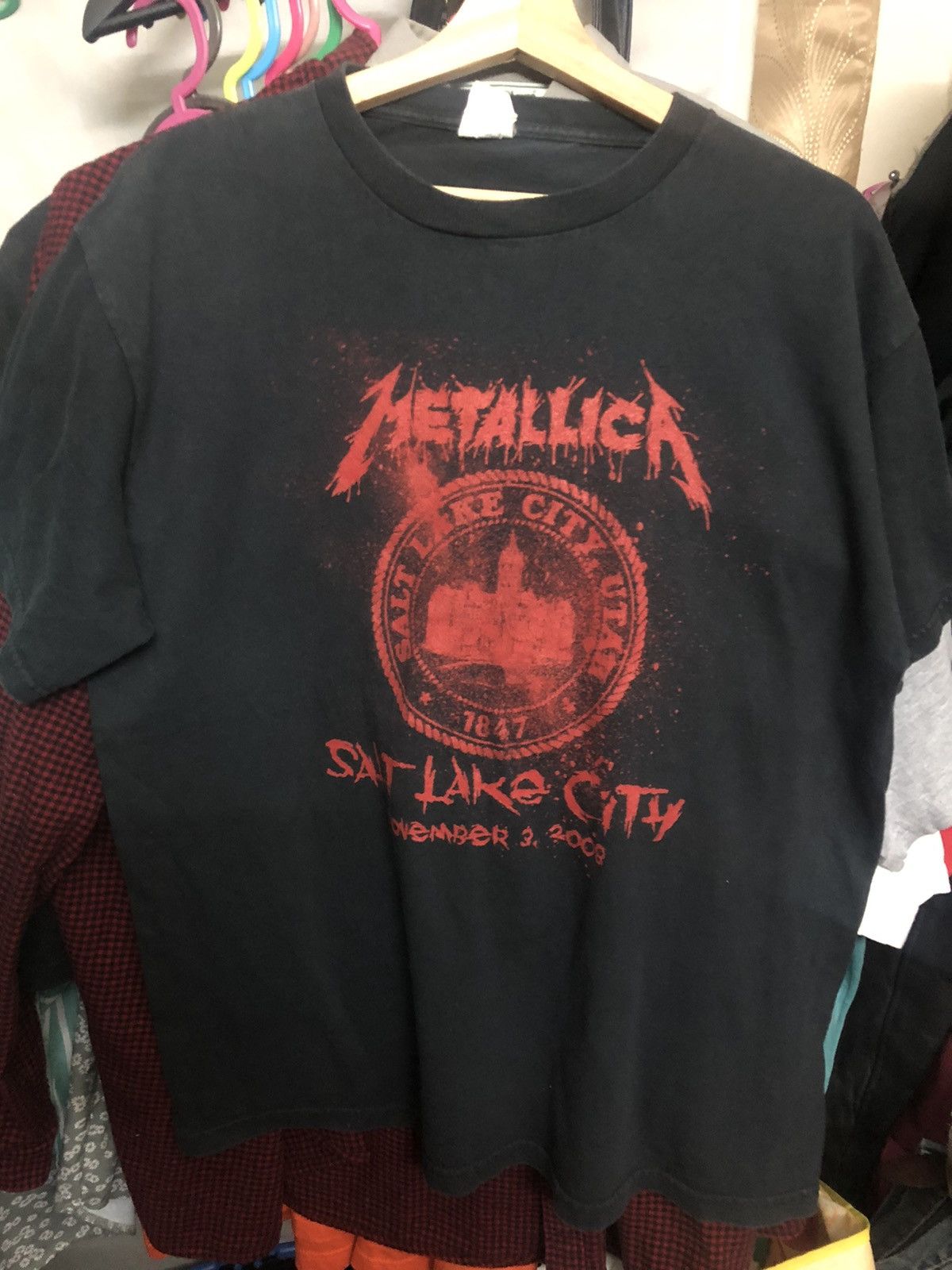X Vintage Metallica Salt Lake City Tour 2008 T-Shirts, Hoodie, Sweatshirt | PodTeesHub.com