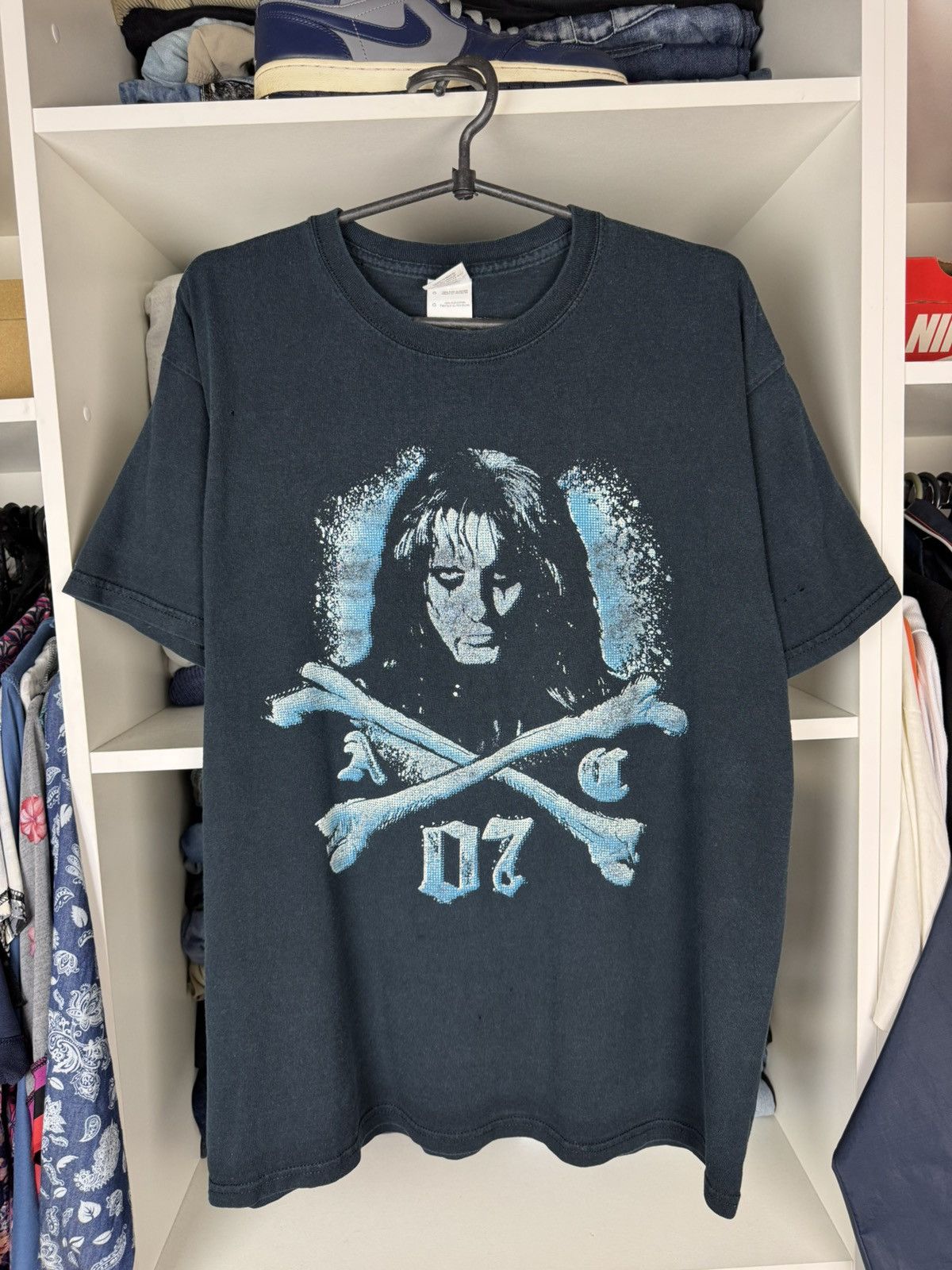 Band Tees Alice Cooper Psycho Drama Tour 2007 Distressed T Shirt Hoodie, Sweatshirt | PodTeesHub.com
