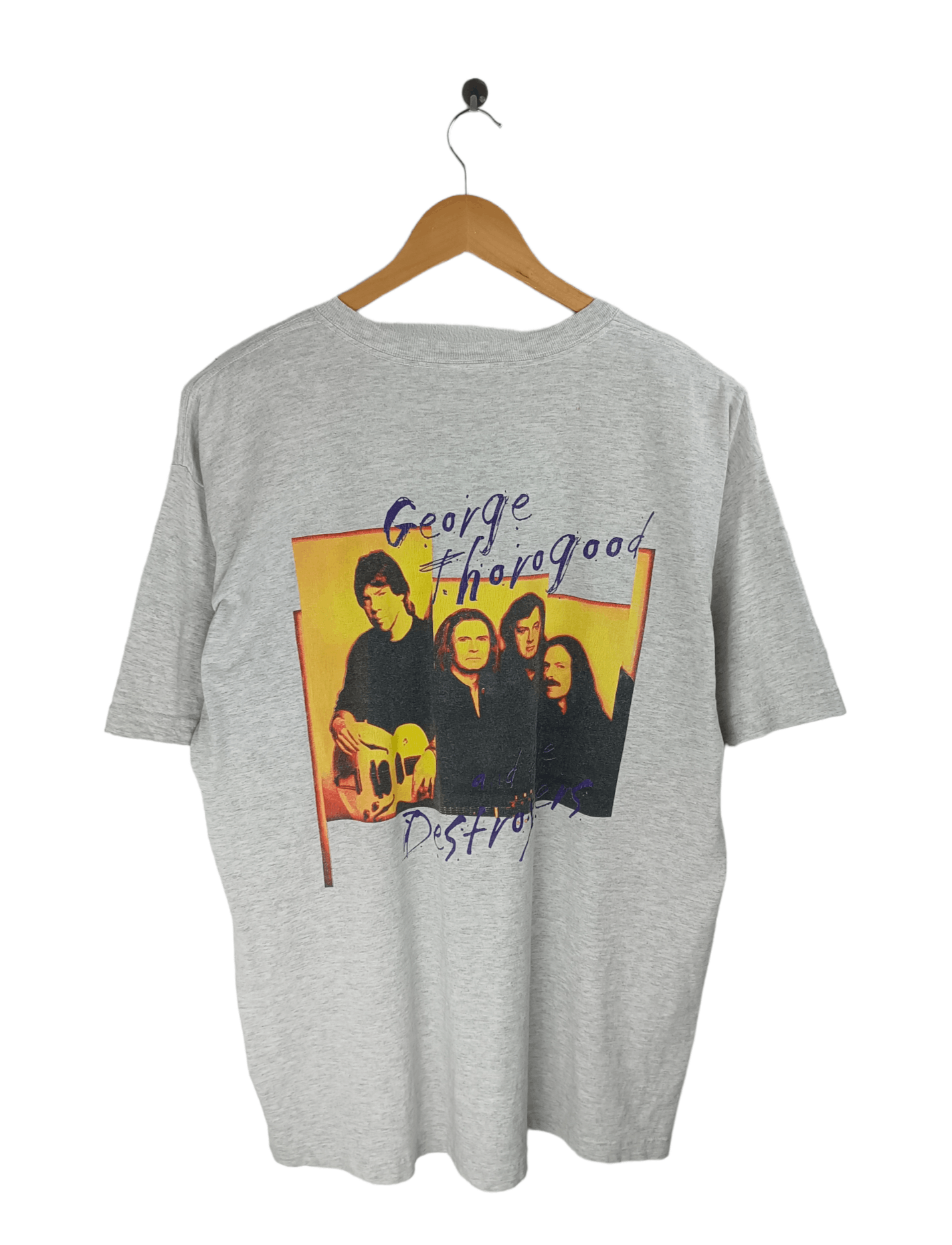 Band Tees Vintage 99 George Thorogood The Destroyer Tour Tee Hoodie, Sweatshirt | PodTeesHub.com