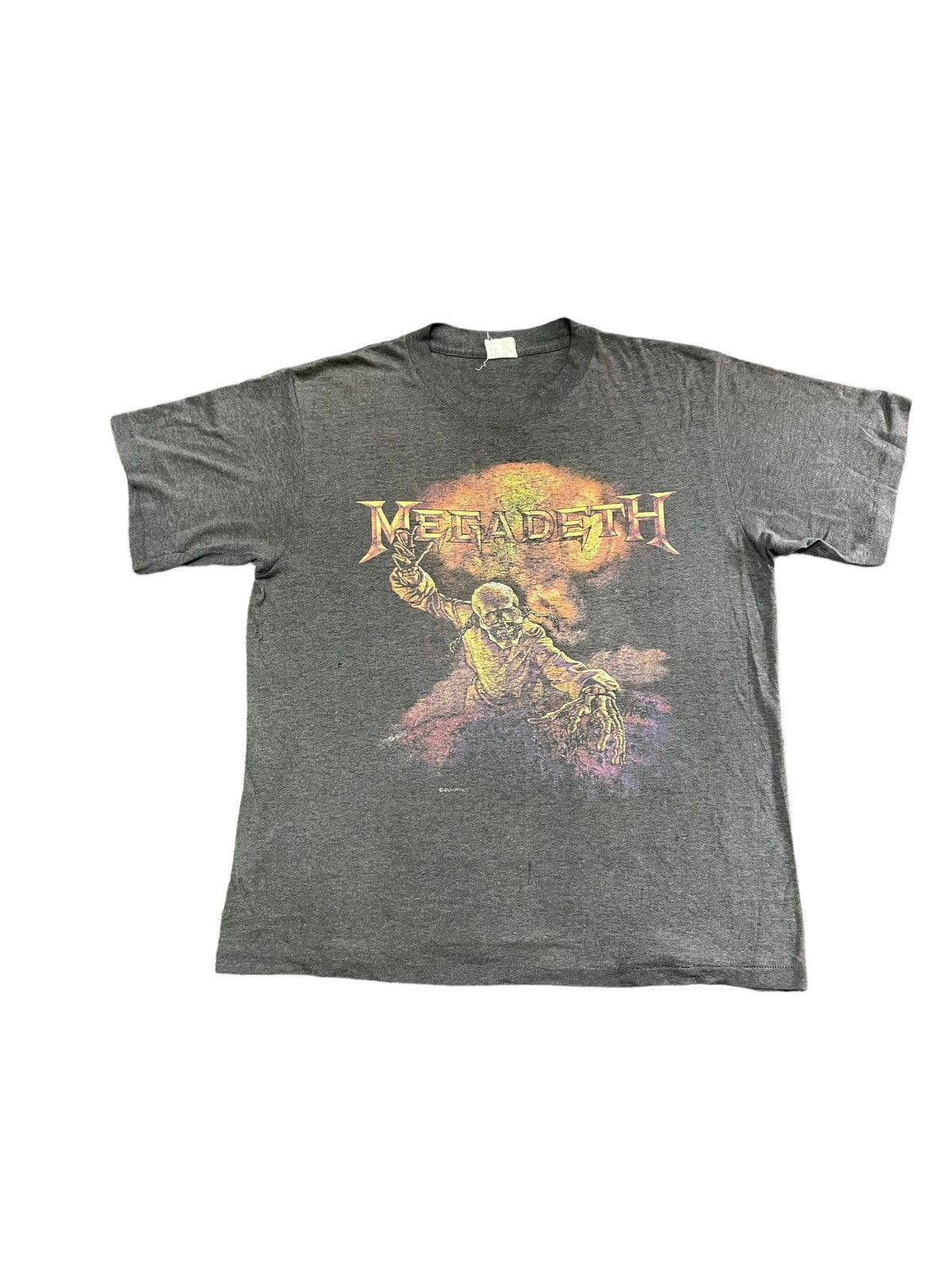 Megadeth Vintage 87 Faded Distresed Megadeth Nuclear Concert T-Shirts, Hoodie, Sweatshirt | PodTeesHub.com