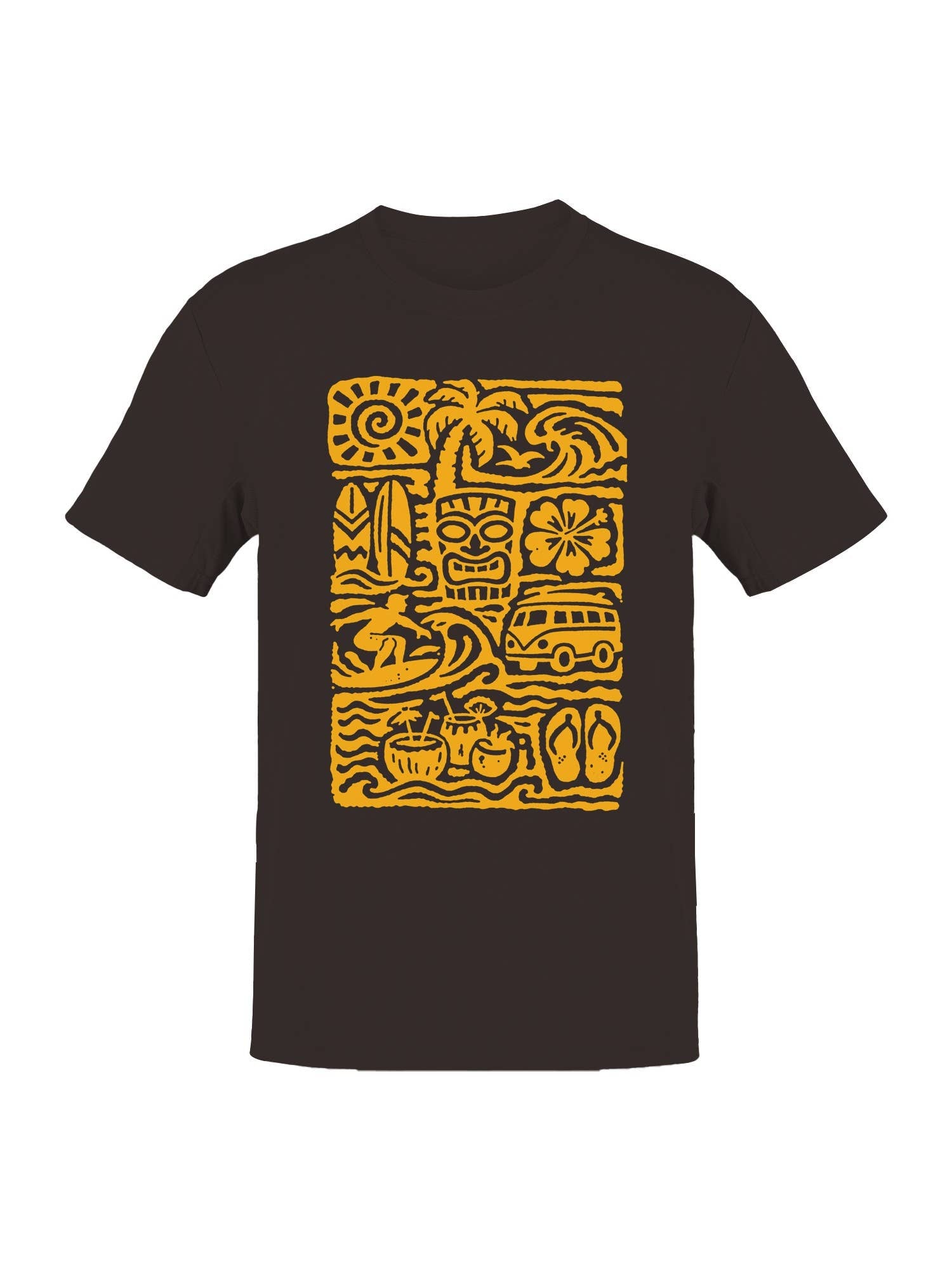 Tropical Surf and Beach Vibes Men's T-Shirt Hoodie, Sweatshirt | PodTeesHub.com