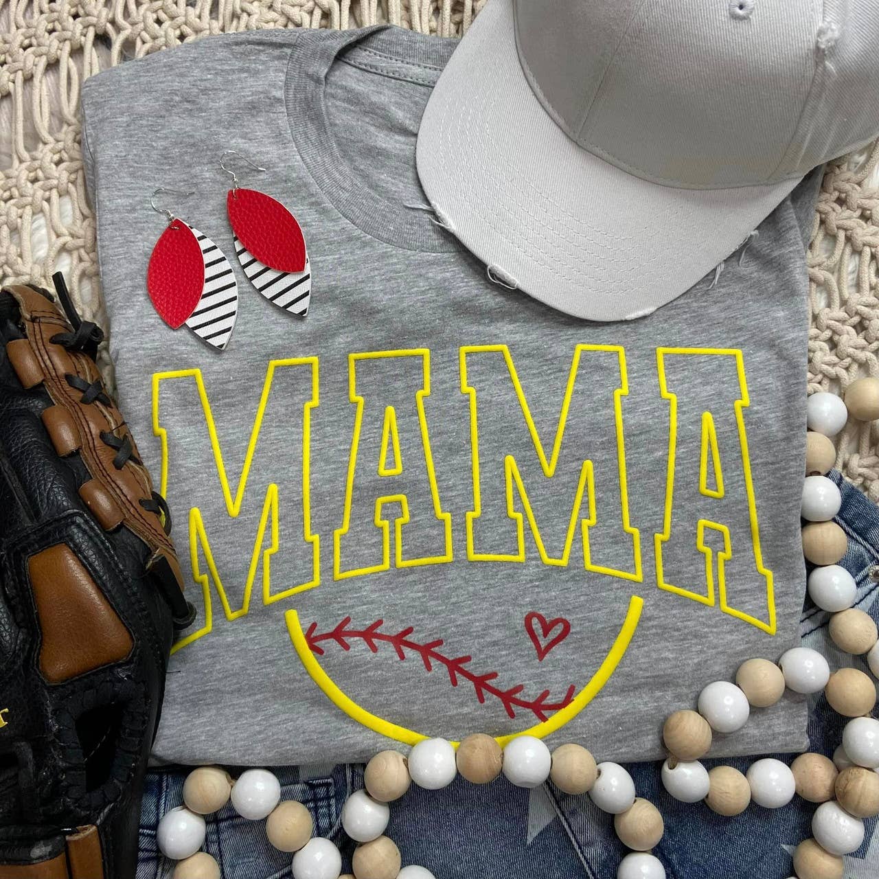 Softball Mama Puff Everyday Tee Hoodie, Sweatshirt | PodTeesHub.com