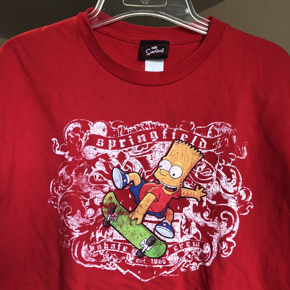 Vintage Y2k The Simpsons Bart Simpson Skate Crew Graphic Tee Hoodie, Sweatshirt | PodTeesHub.com