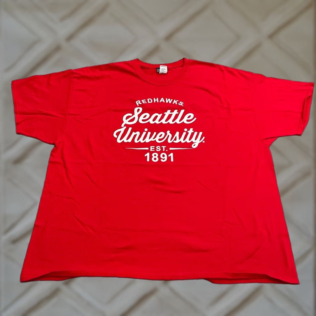 Vintage Mv Sport T Shirt Shirt Mens 3xl Red Seattle University Redhawks Crew Neck Cotton Short Sleev Hoodie, Sweatshirt