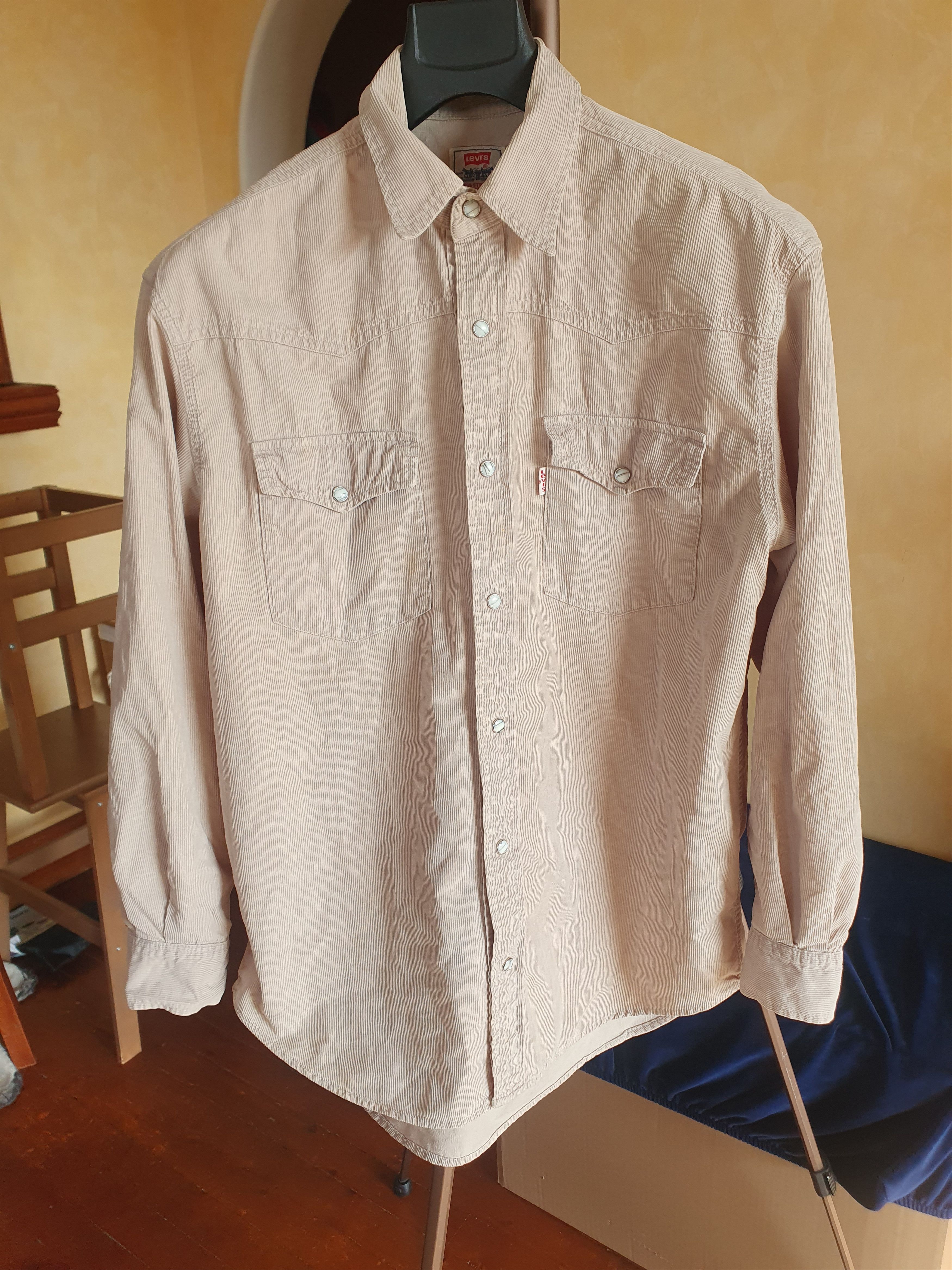 Levi S Vintage F 95 Corduroy Shirt Western Pearl Snap M L Hoodie, Sweatshirt | PodTeesHub.com