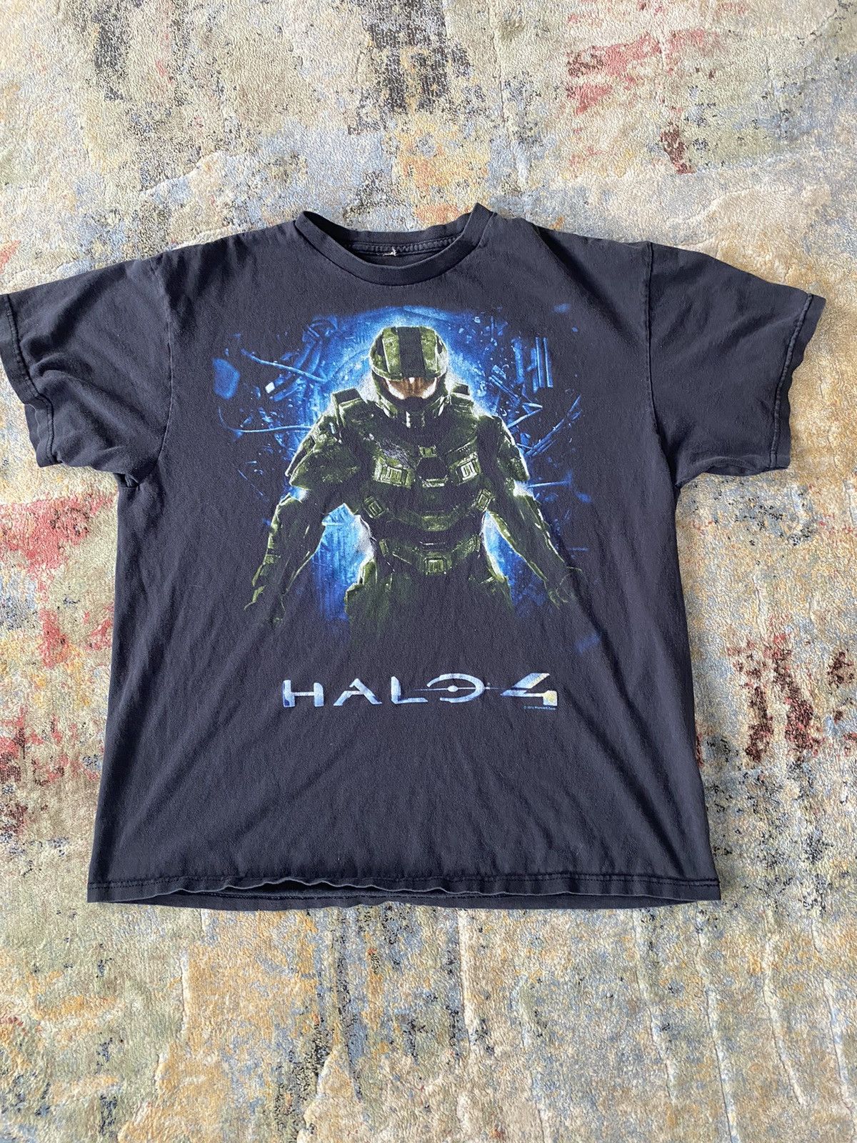 Vintage Y2k Halo 4 Video Game Promo Black Graphic Tee Shirt Xbox Hoodie, Sweatshirt | PodTeesHub.com