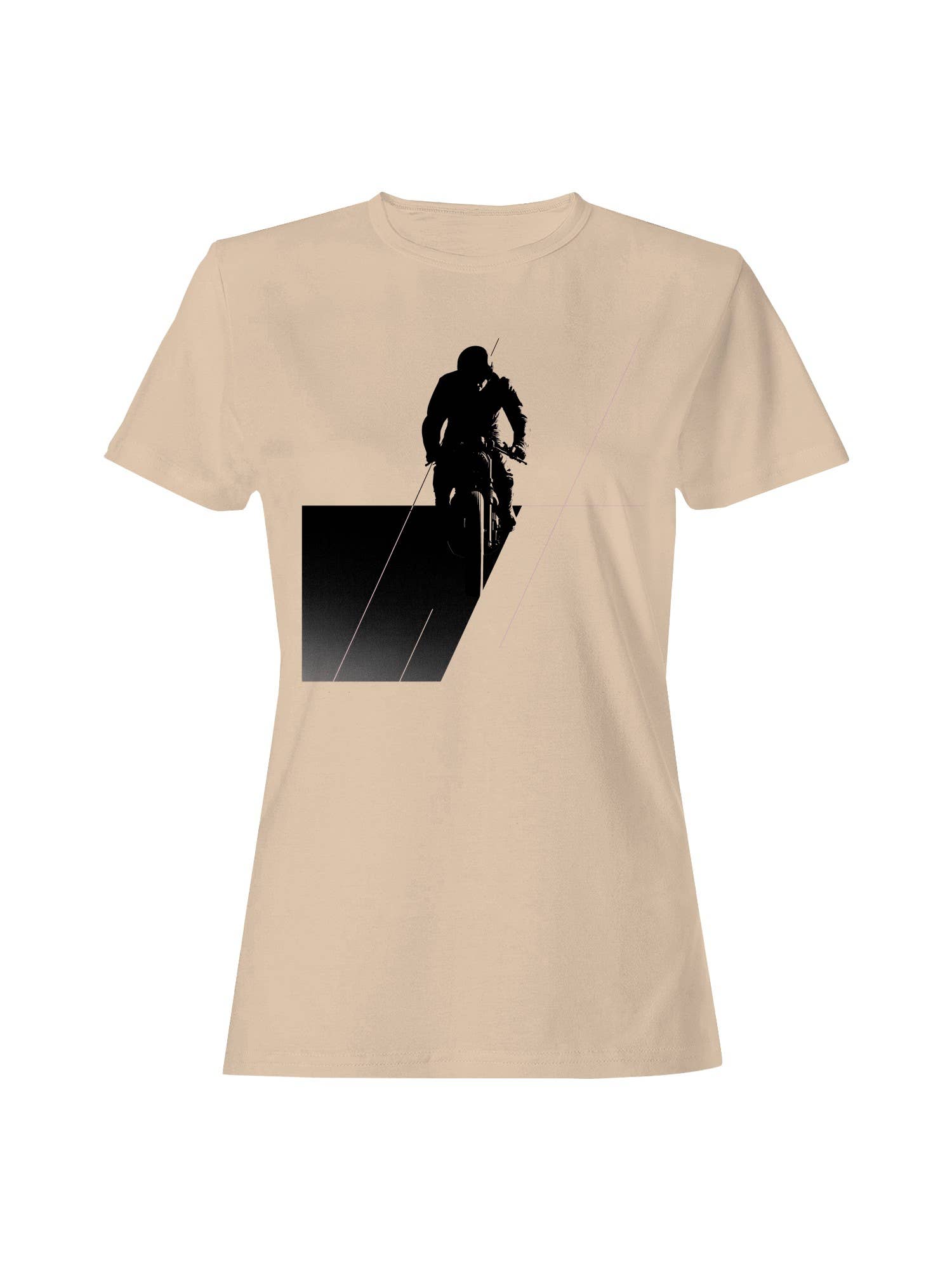 Bmx Rider Geometric Silhouette Art Women's T-Shirt Hoodie, Sweatshirt | PodTeesHub.com
