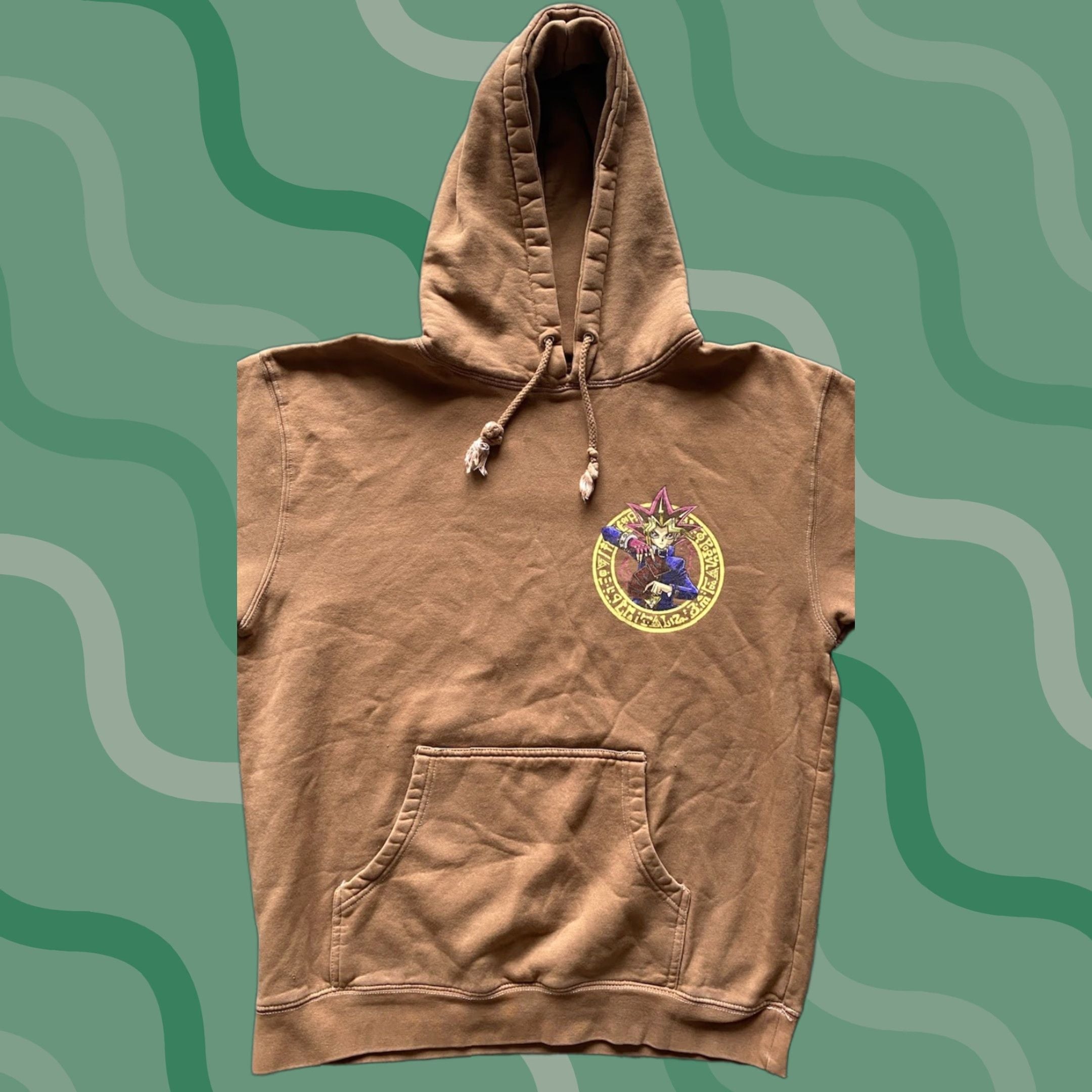 Hypland Hoodie Brown Men S Medium Pullover Anime Yugioh Pullover Hoodie M Brown Men Anime 90 T-Shirts, Sweatshirt