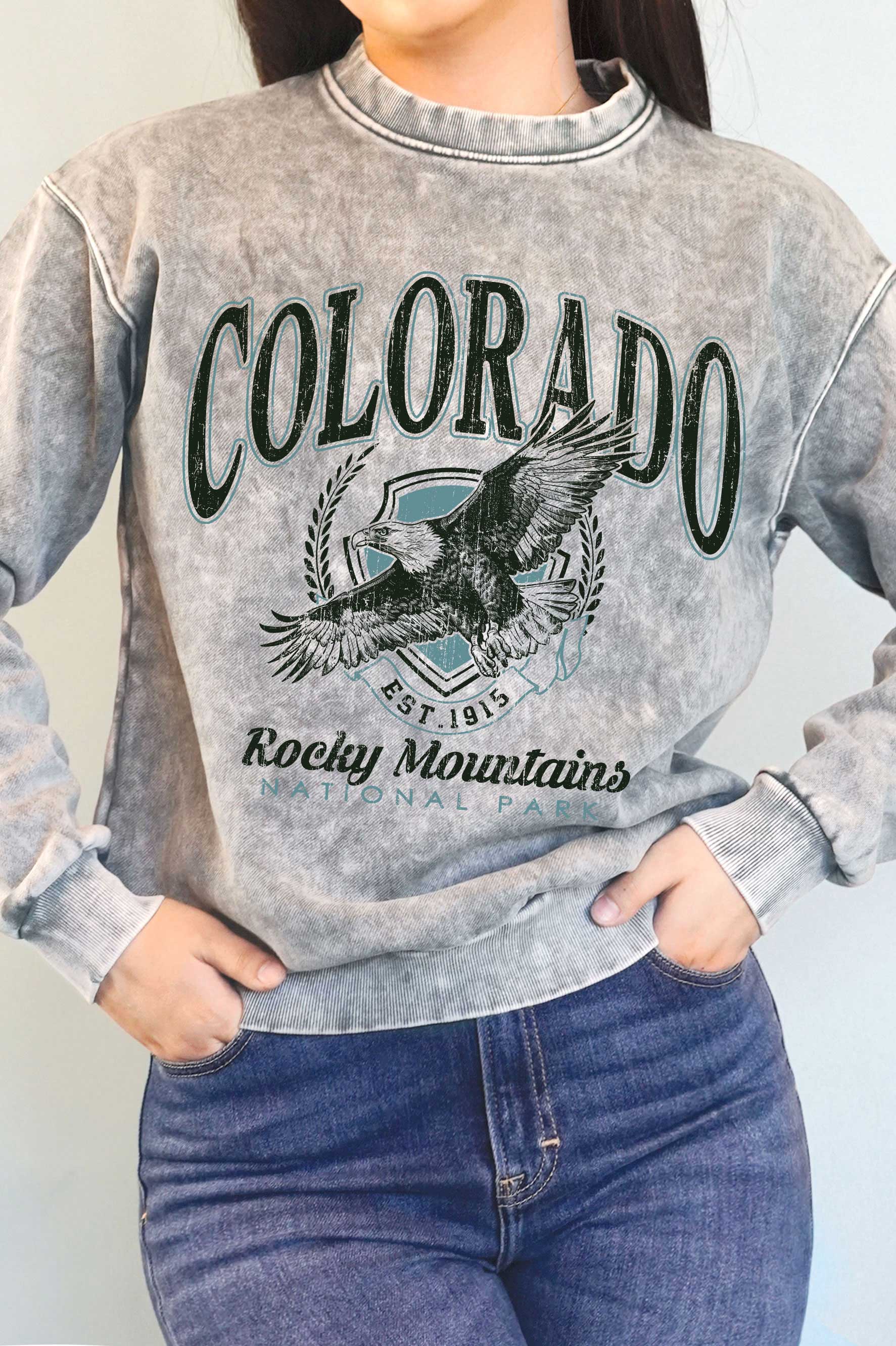 Colorado Rocky Mountains Mineral Graphic Brushed Sweatshirt T-Shirts, Hoodie | PodTeesHub.com