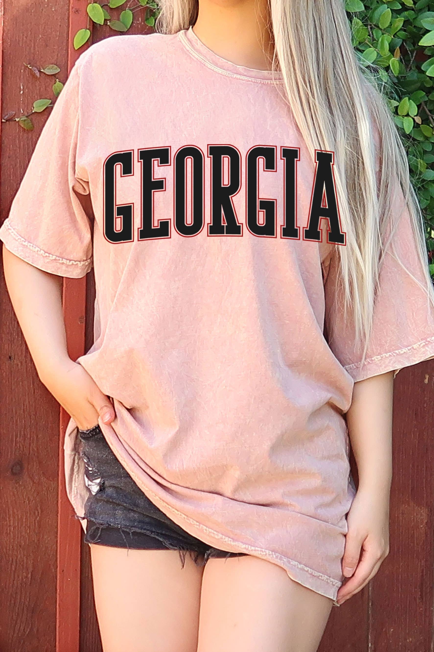 Georgia Puff Print Oversize Mineral Graphic Tshirt Hoodie, Sweatshirt | PodTeesHub.com