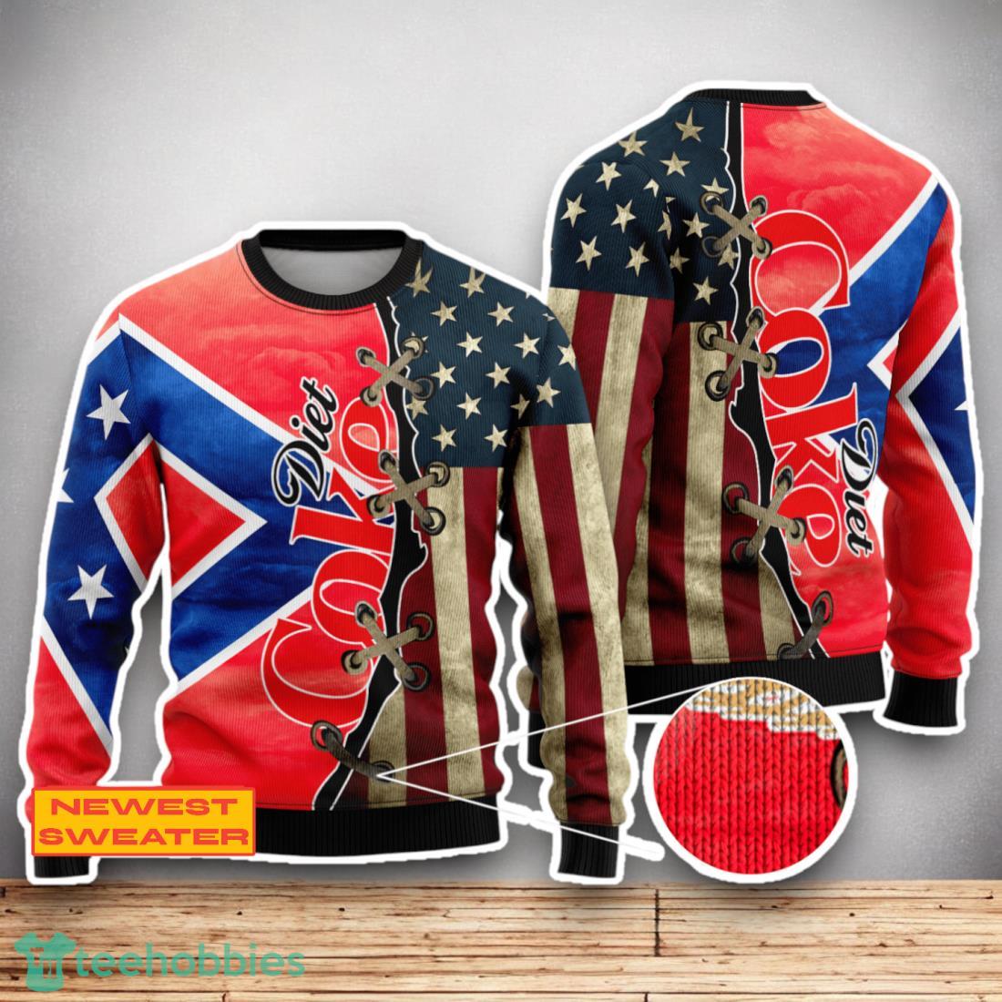 Diet Coke USA Flag 3D Sweater For Men Women
