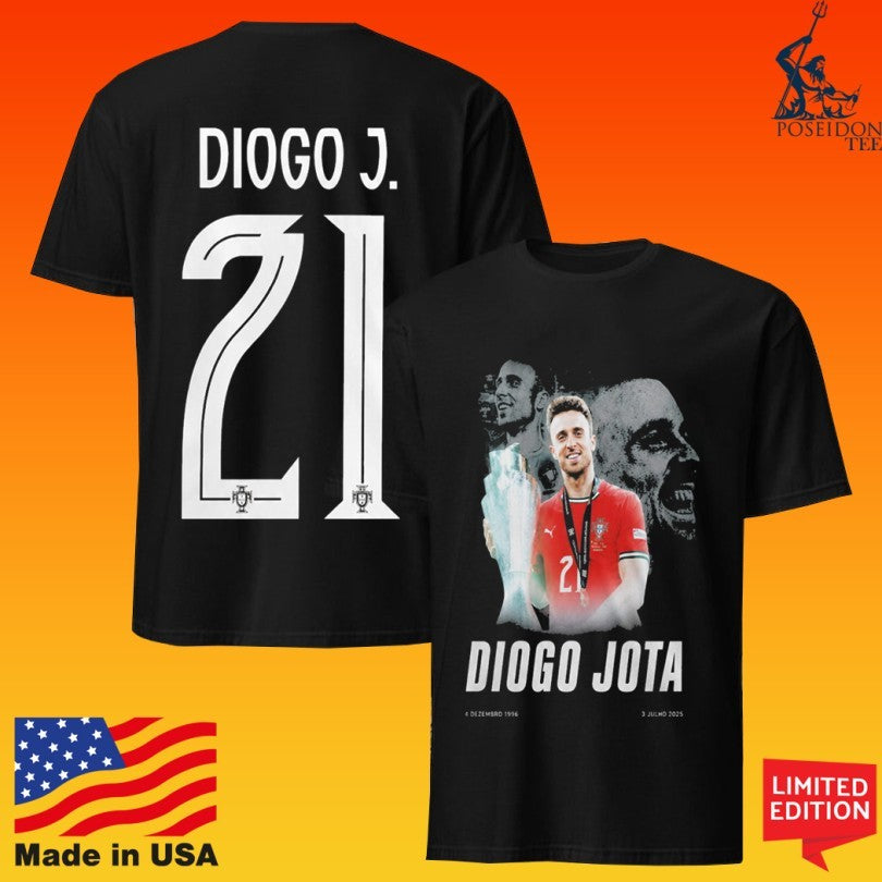 Diogo Jota Portugal #21 Tribute T-shirt