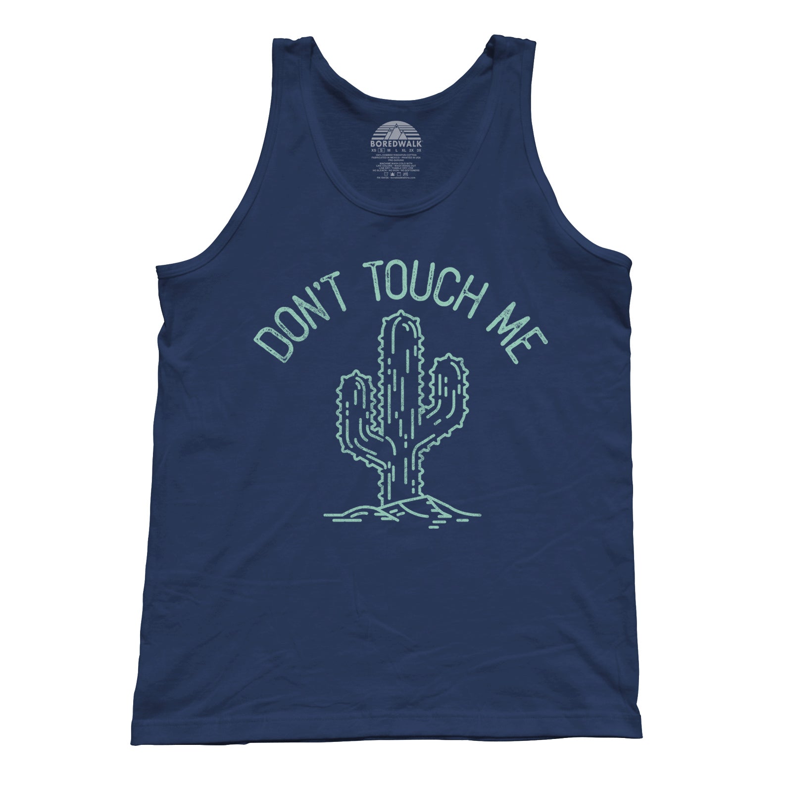 Unisex Don't Touch Me Cactus Tank Top
