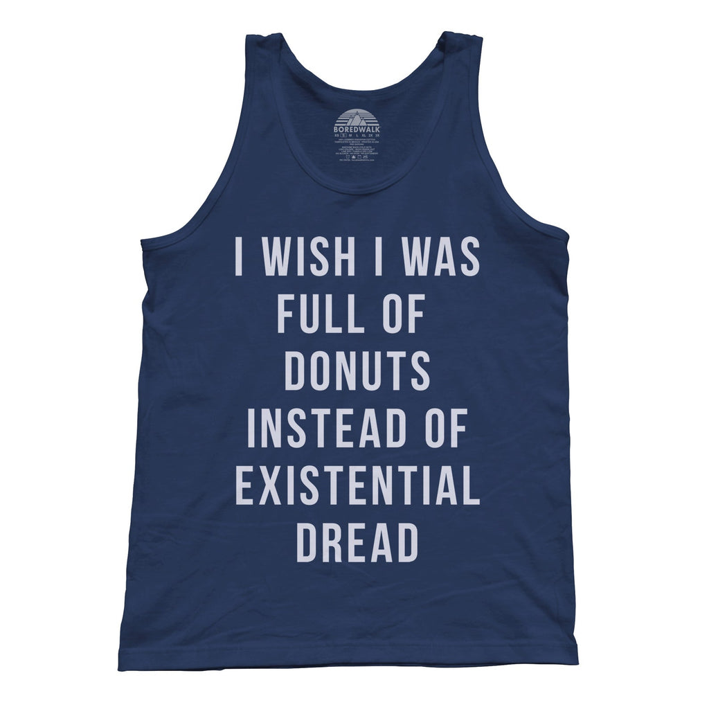 Unisex I Wish I Was Full of Donuts Instead of Existential Dread Tank Top