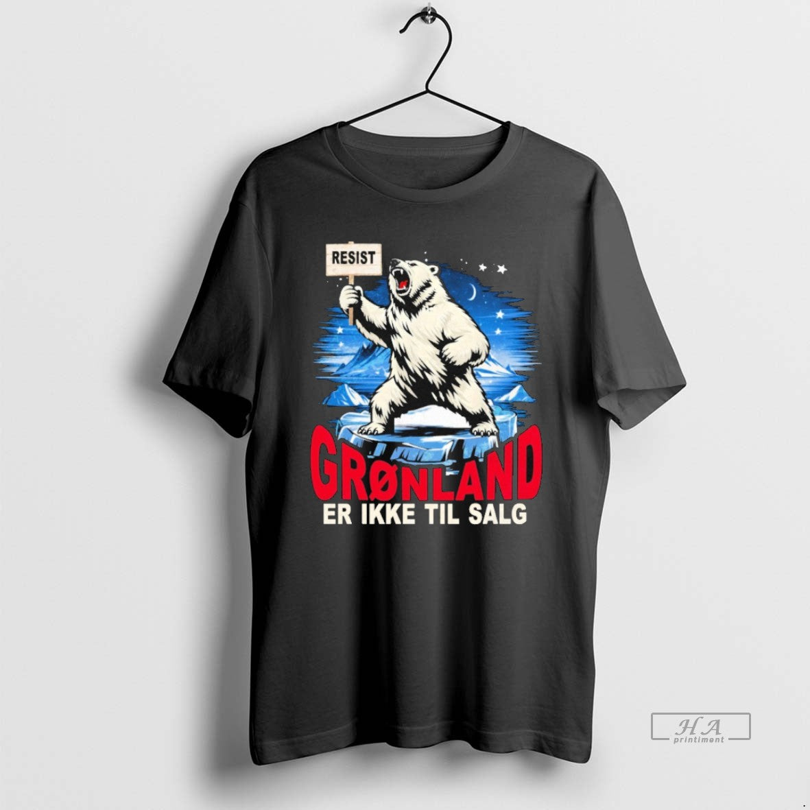 Official Greenland Is Not For Sale Hands Off Greenland Resist Bear T-Shirts, Hoodie, Sweatshirt | PodTeesHub.com