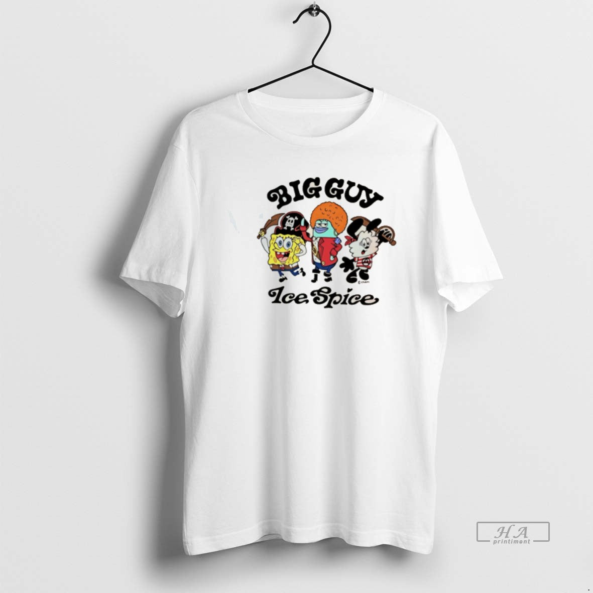 Official Spongebob Big Guy Ice Spice Cartoon T-Shirts, Hoodie, Sweatshirt | PodTeesHub.com