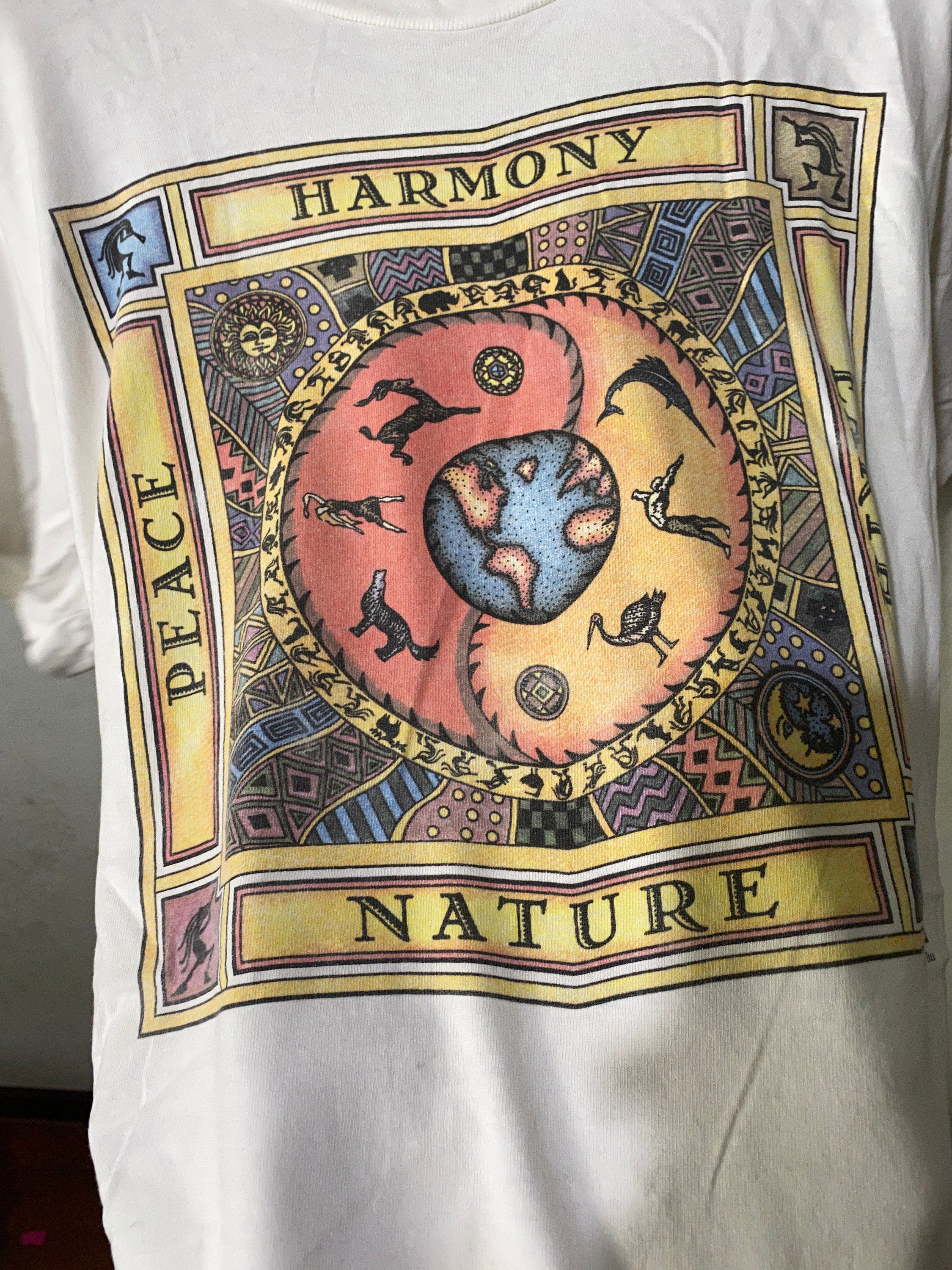Vintage 1994 Human Tees Harmony Peace Earth Size Unisex T-shirt, Sweatshirt, Hoodie (2)
