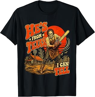 Hes Texas Tell Skeleton Halloween Horror Unisex T-shirt, Sweatshirt, Hoodie (1)