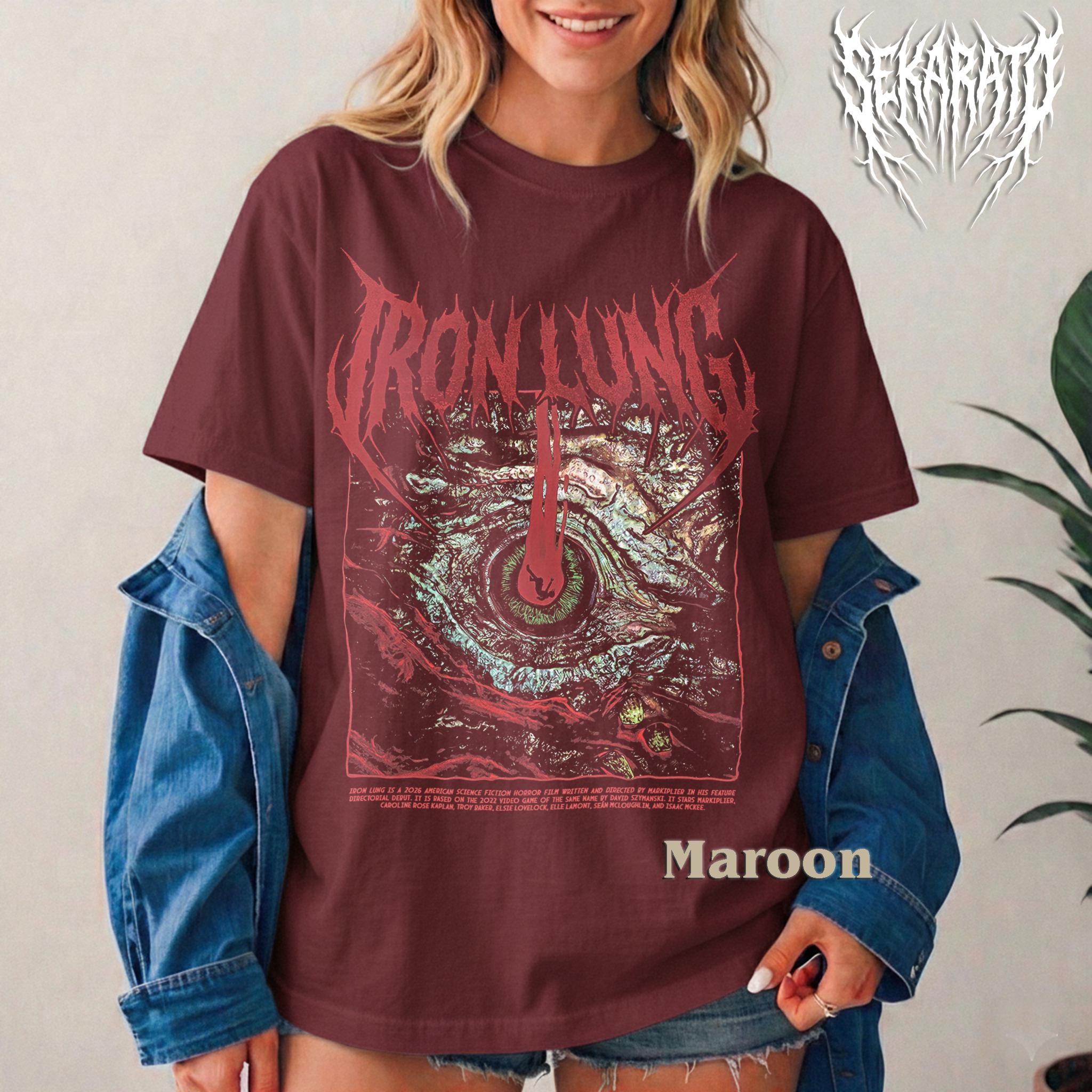 Vintage Iron Lung Markiplier Horror Film Merch Death Metal Deep Sea Submarine Horror Game Vt41 (2)
