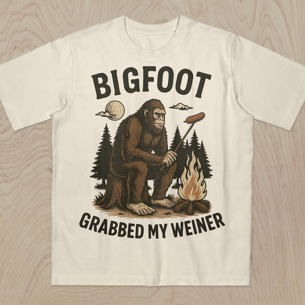 Bigfoot Grabbed Weiner Campfire Sasquatch Bigfoo National Forests Camping Appalachia Silly (1)
