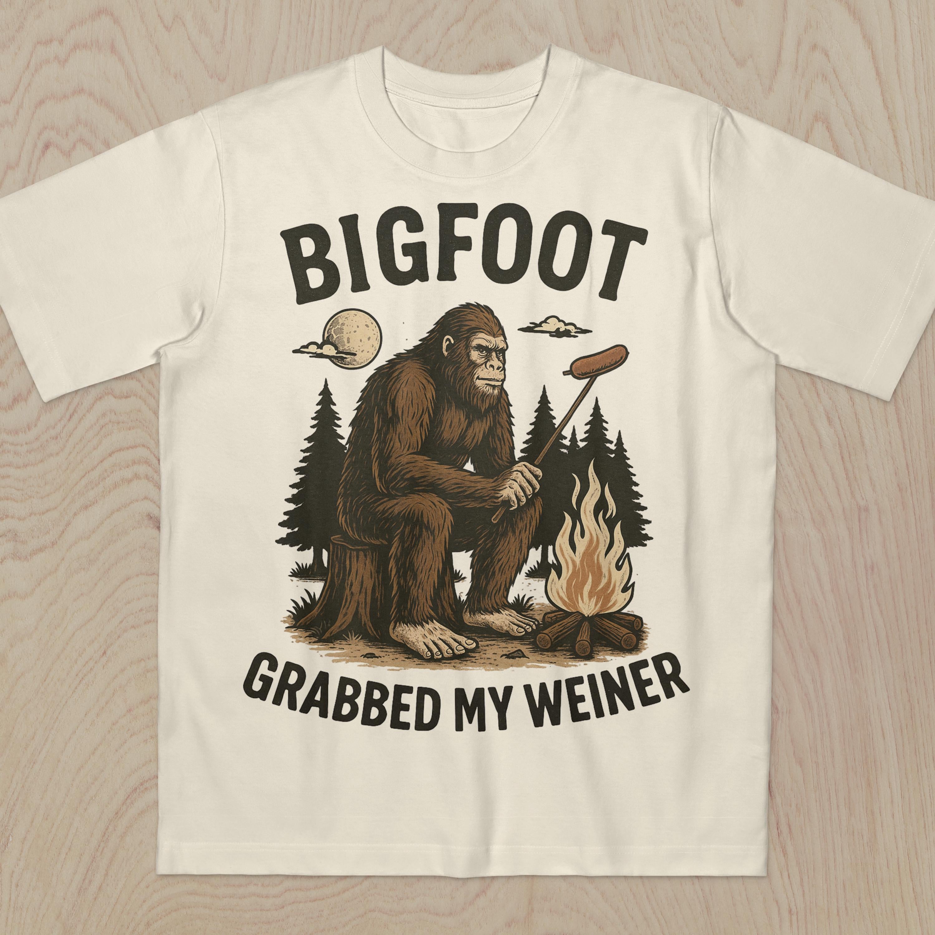 Bigfoot Grabbed Weiner Campfire Sasquatch Bigfoo National Forests Camping Appalachia Silly (1)